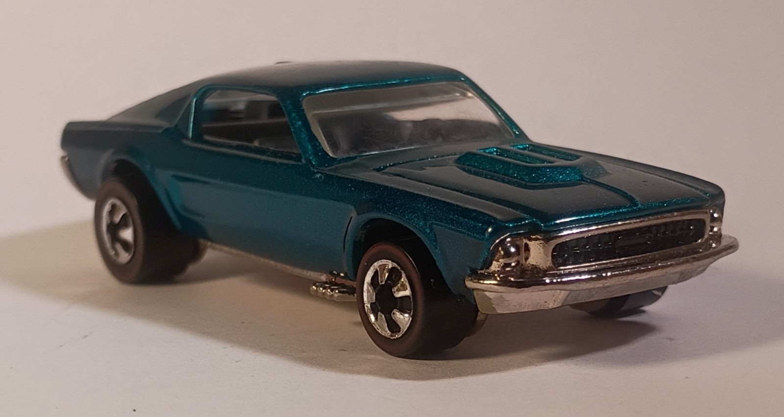Hot Wheels Vintage Series 2 ’67 Ford Mustang Aqua from 8 Pack w/ Redlines