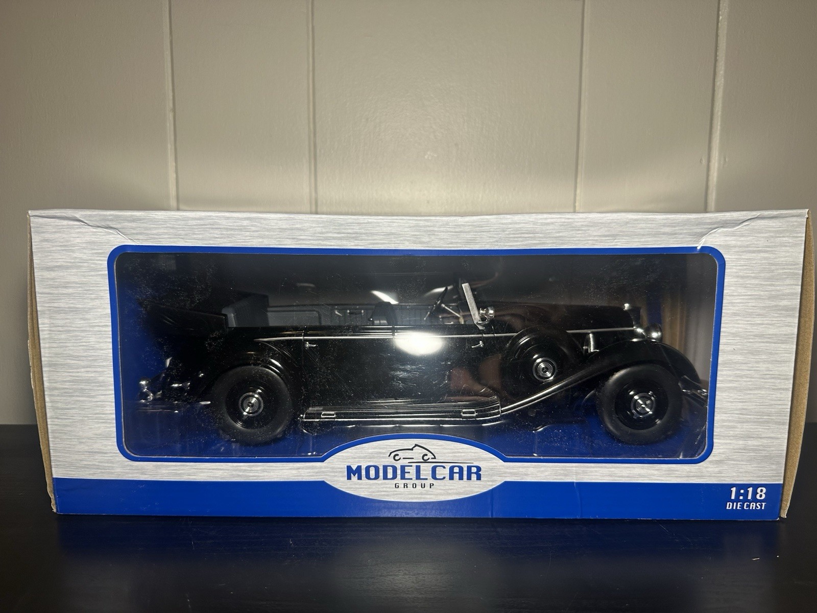 RARE MCG 1:18 Mercedes-Benz 770 (W150) Cabriolet open 1938 – Black 18207