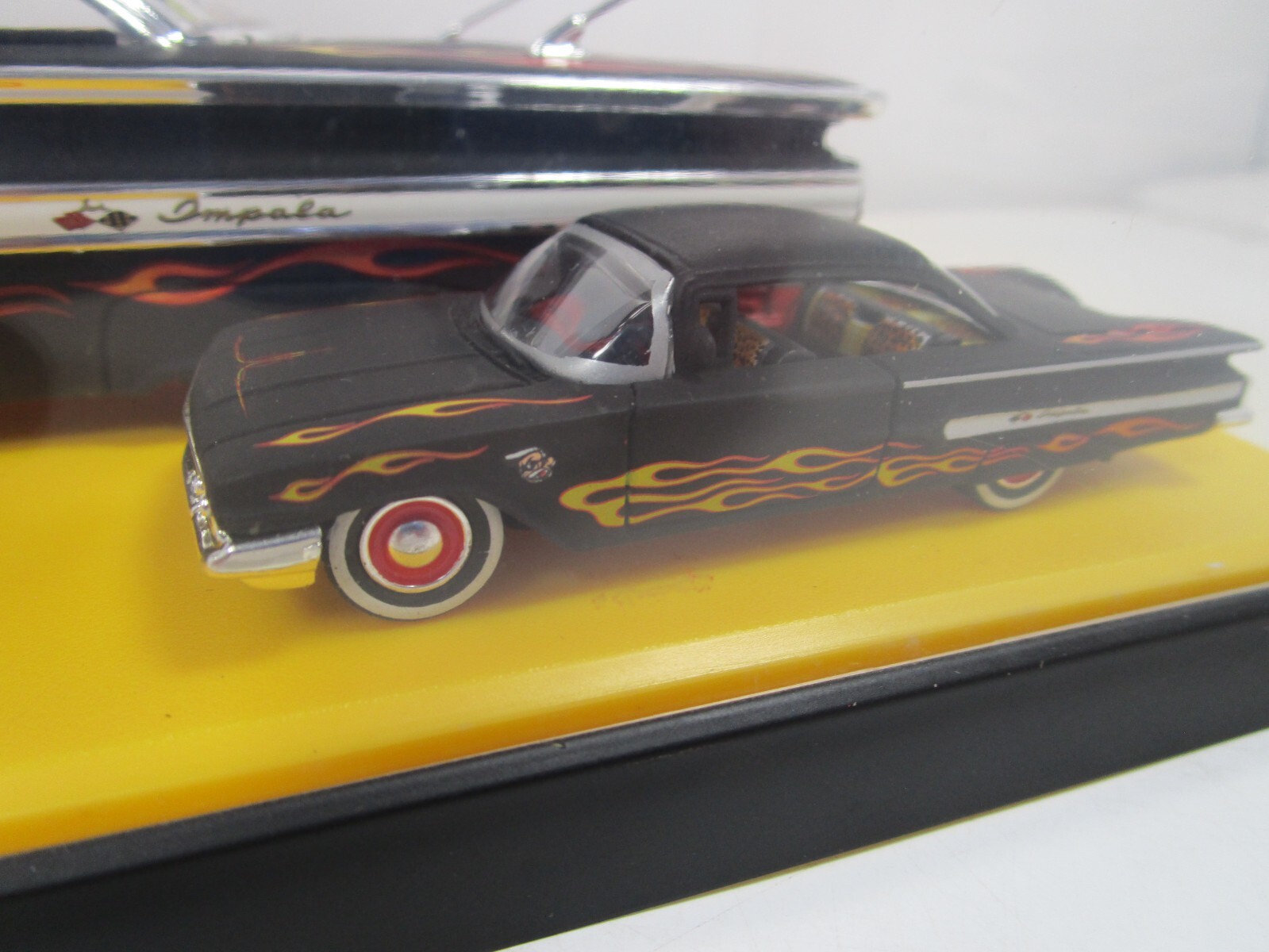 JADA 1/24 & 1/64 ROAD RATS FLAT BLACK 1960 CHEVY IMPALA VERY NICE NOT PERFECT