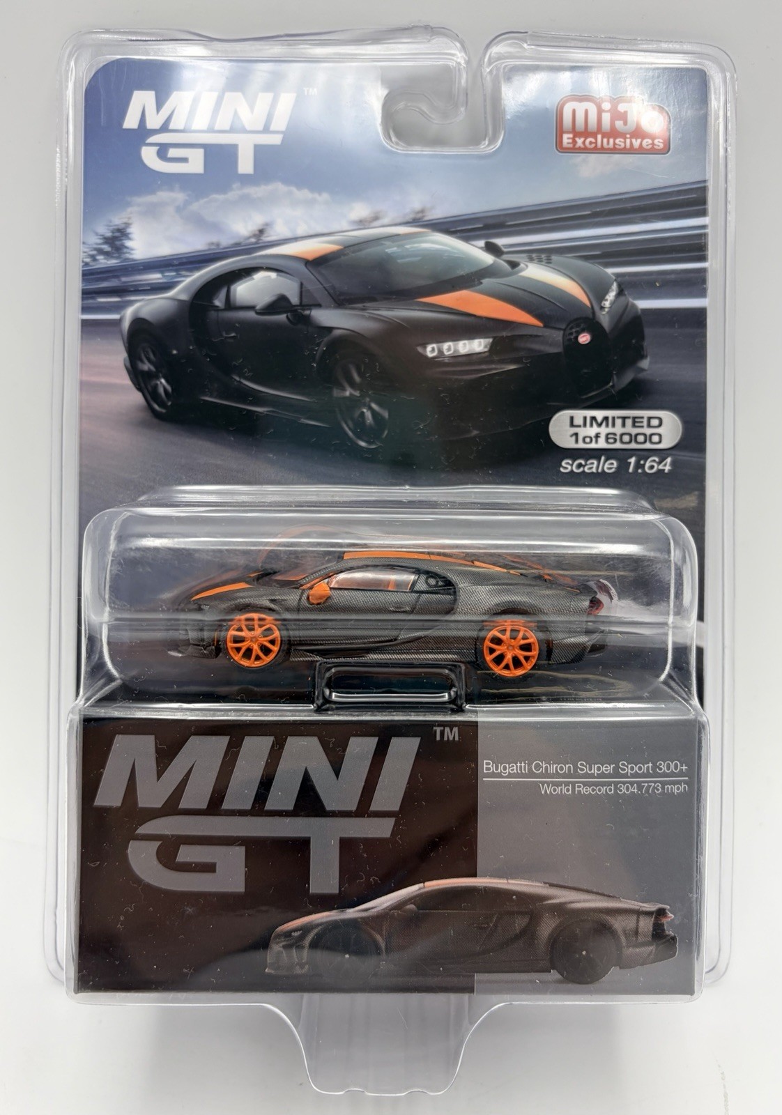 Chase! MINI GT 1:64 Bugatti Chiron Super Sport 300+ World Record mph MGT00409