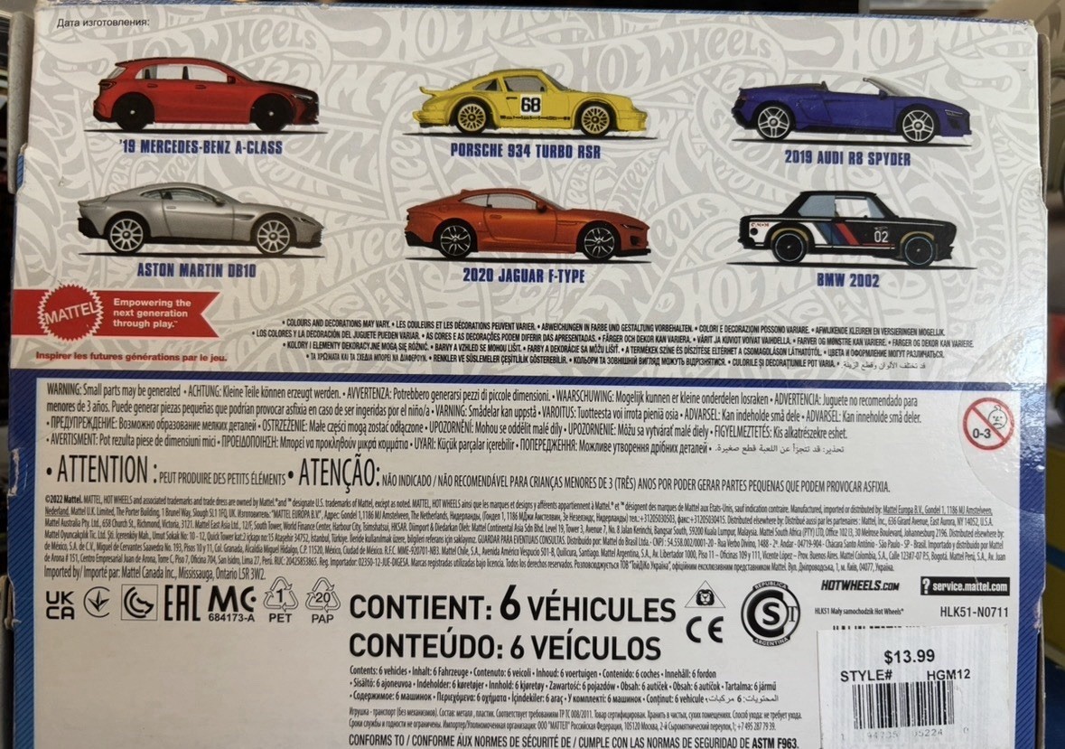 2023 Hot Wheels European Car Culture Themed Multipack Aston Martin DB10 Mint