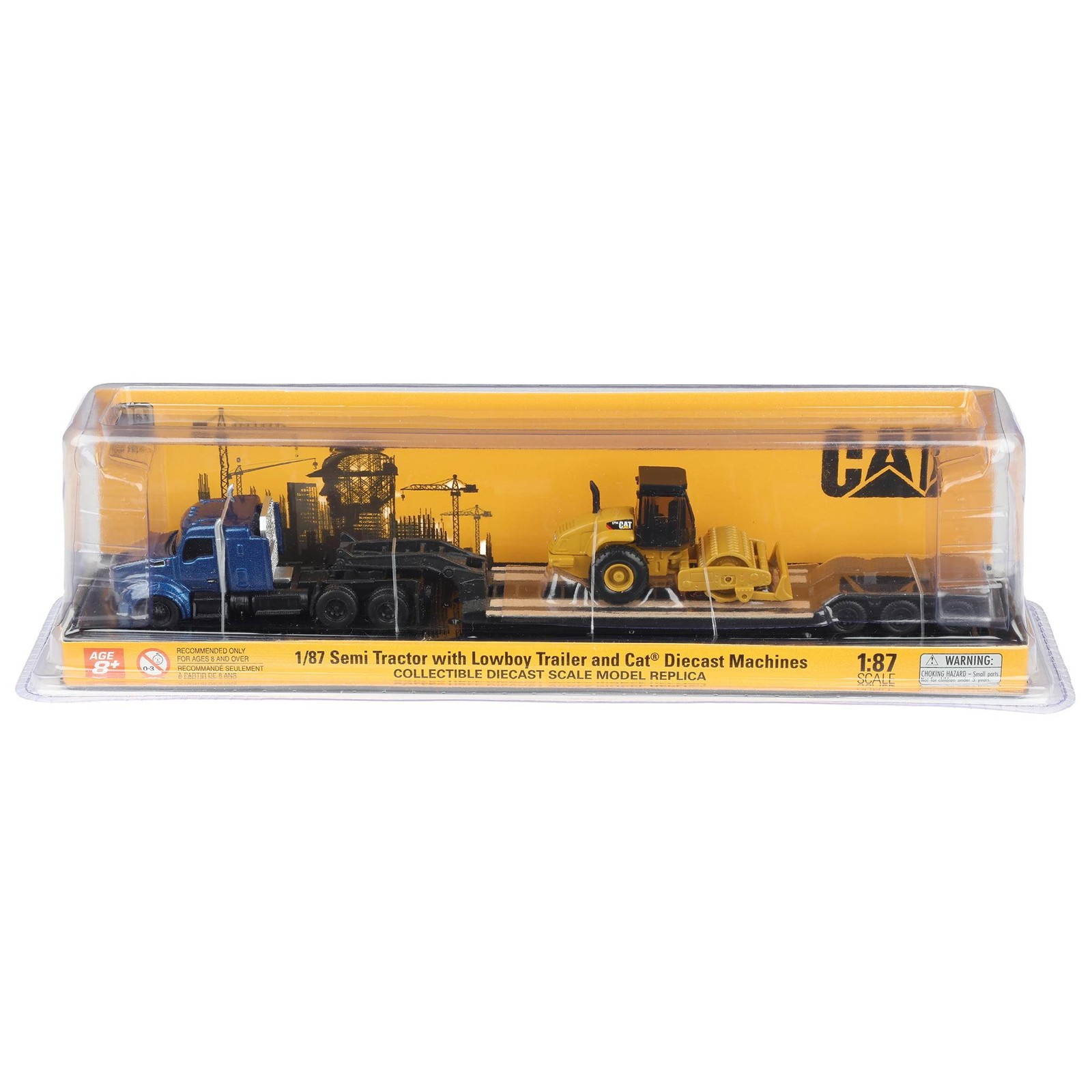 Diecast Masters 1/87 Kenworth T880 Semi Truck & CAT Roller 84425