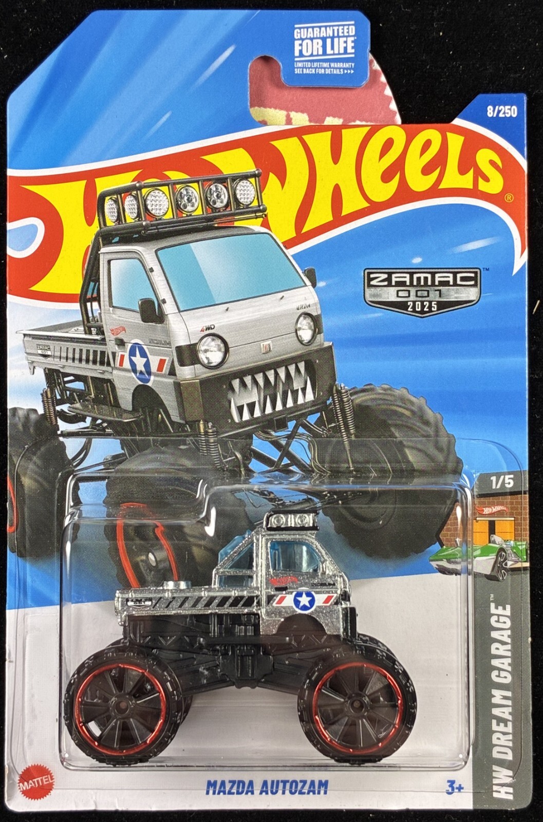 2026 & 2025 HOT WHEELS Mazda Autozam Monster Truck, Texas Toot Zamac,Purple 2pcs