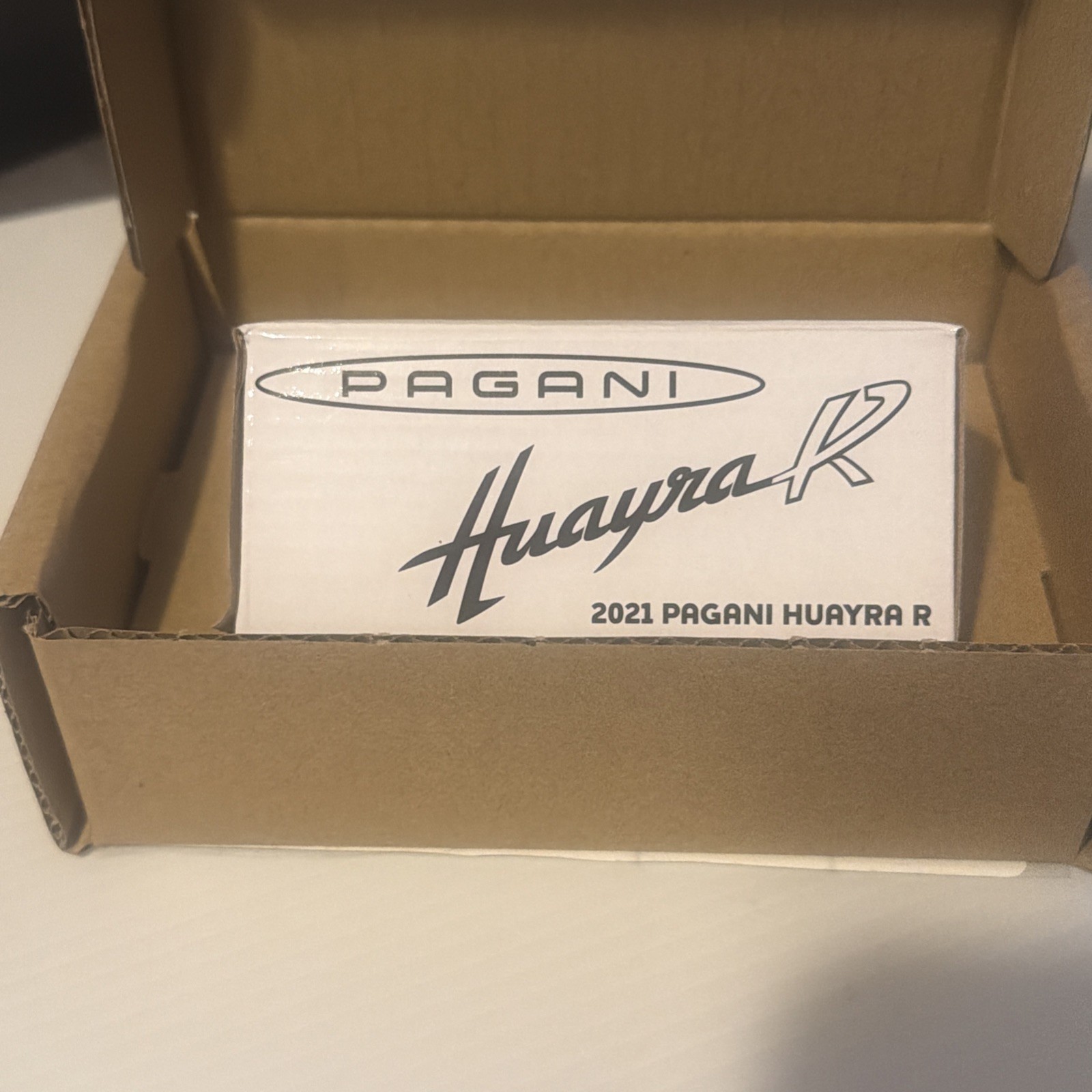 Mattel Creations Pagani Huayra R 1:64 Silver/Black Diecast Car Model Red line