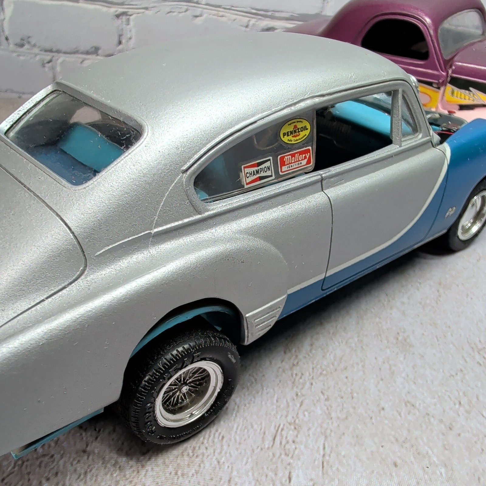 Built Custom Hot Rod Model Car Lot Willys Coupe & Chevy Drag Style