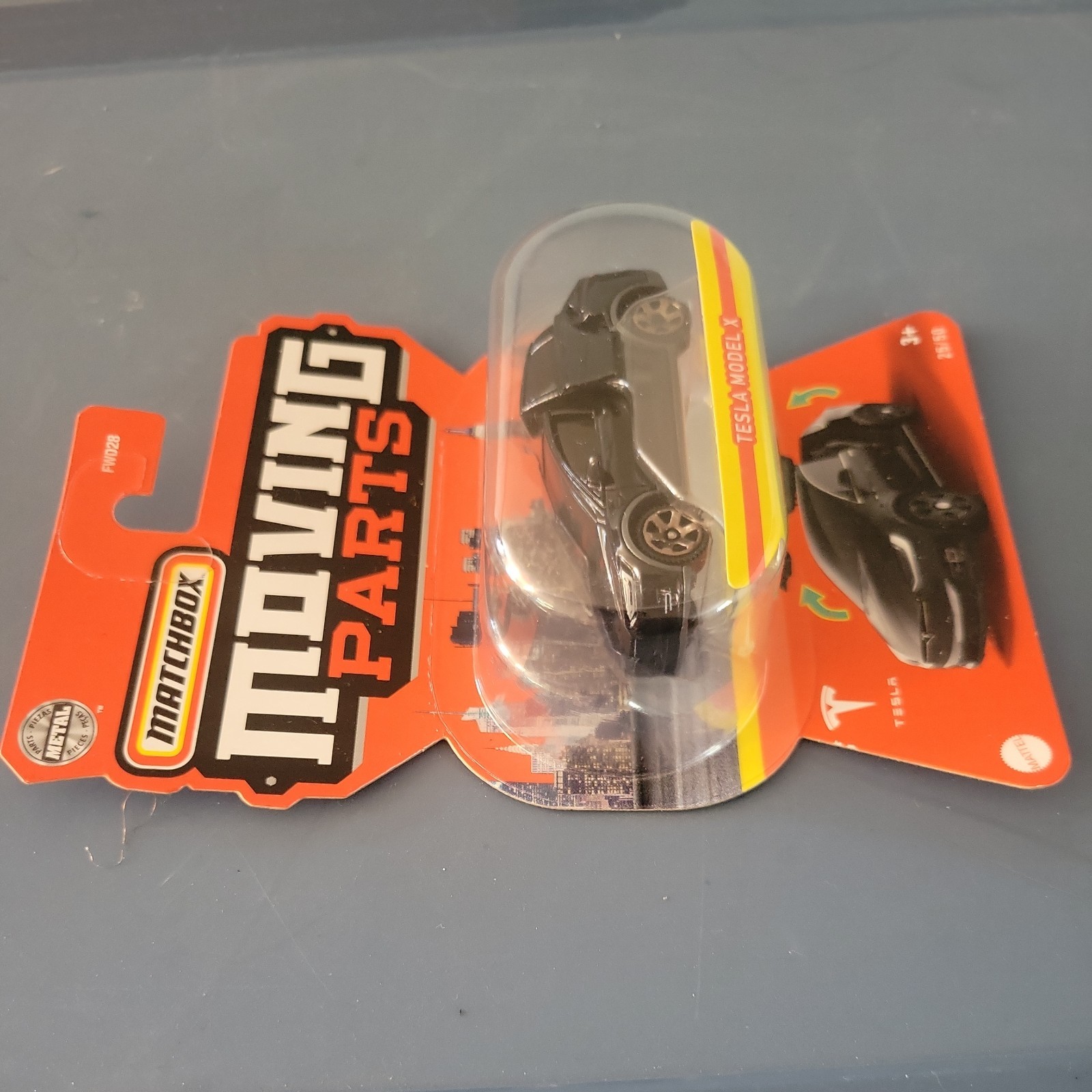 Matchbox Moving Parts Tesla Model X in Black 1/64 scale diecast