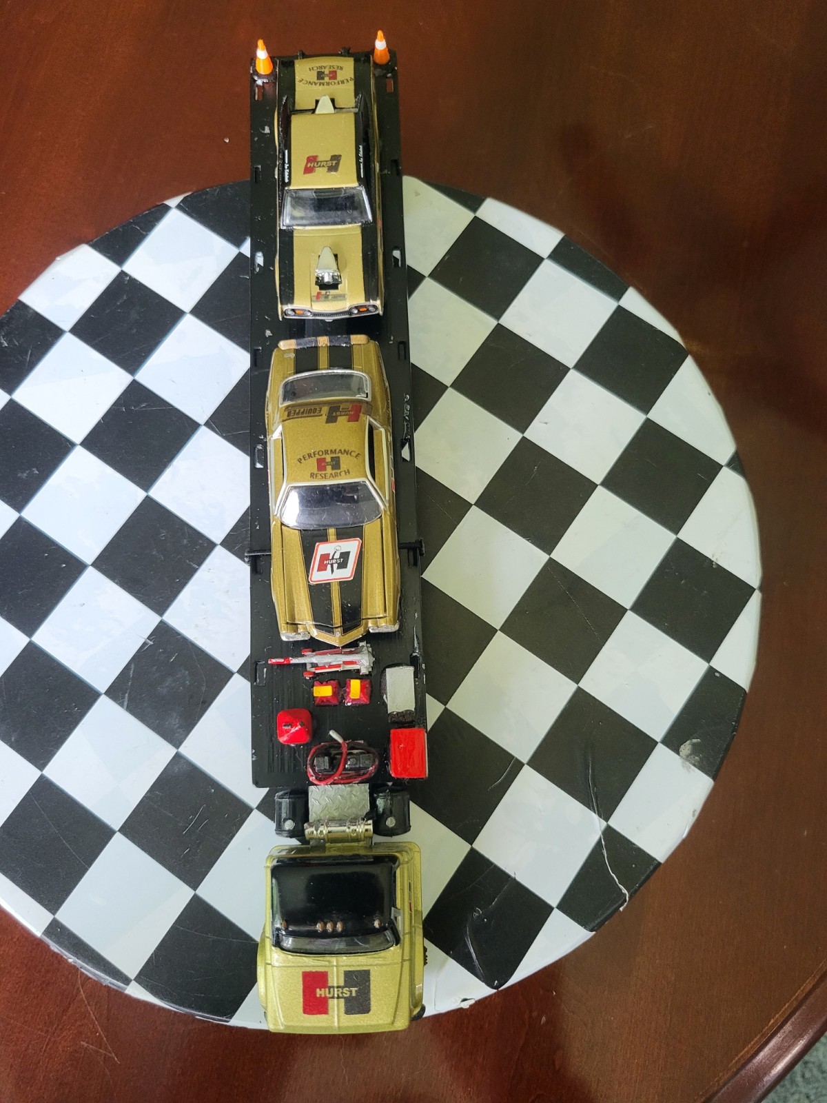 M2 Gold Hurst Series Customized ,70 GMC 5500 Truck, 69 Olds,70 Chevy Comaro 1/64