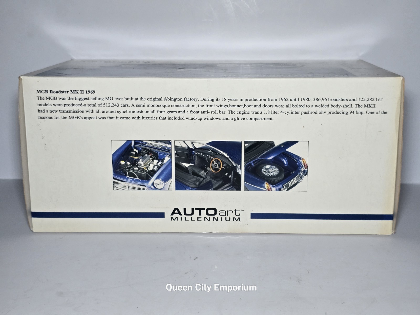 Auto Art Millennium 1969 MGB Roadster MK II 1:18 Scale Diecast Model