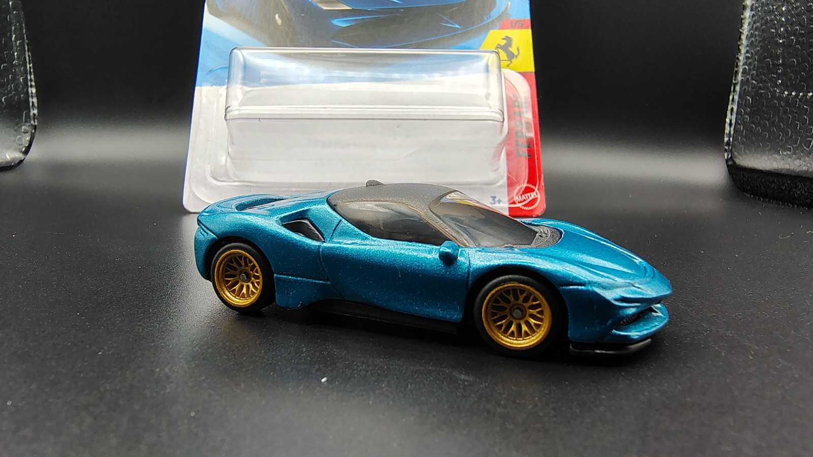 Custom Hot Wheel Ferrari 2 Pack SF90 12Cilindri Teal WSwap OOAK NoScalpCustoms