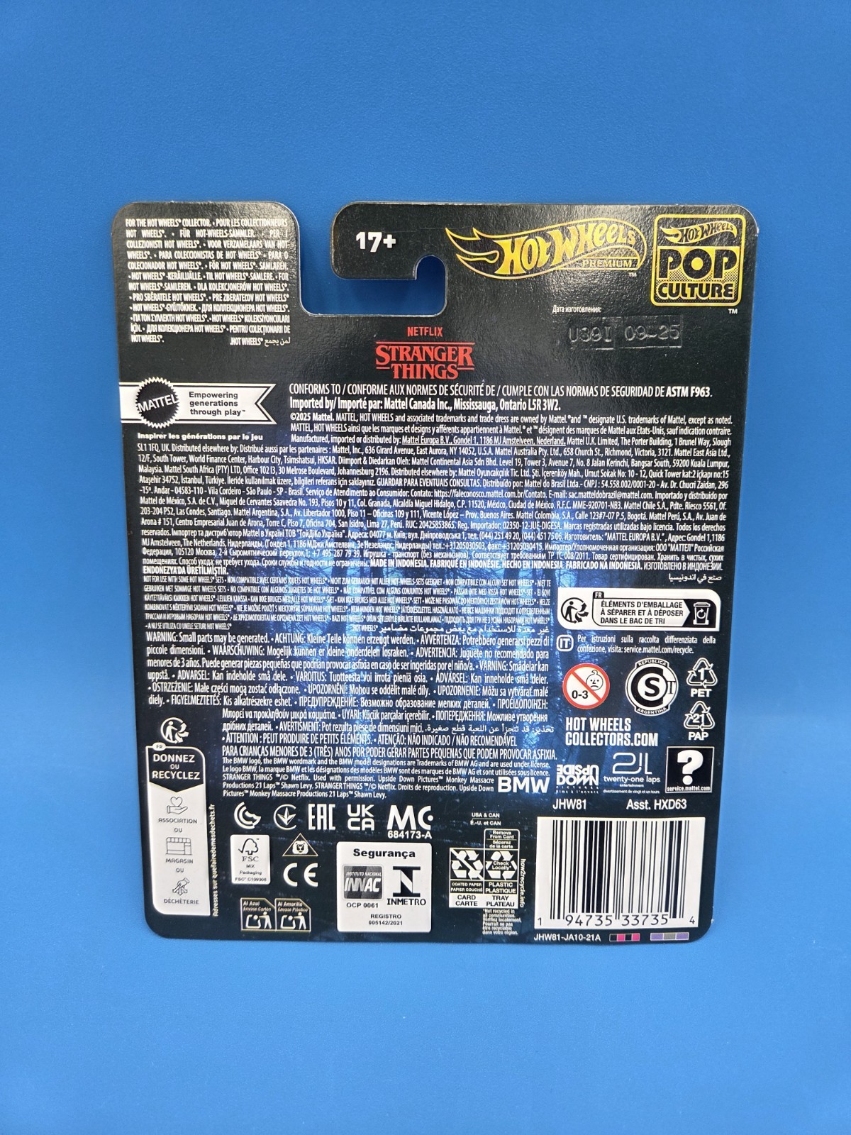 Hot Wheels Stranger Things 1983 BMW 733i Premium + Diamond Protector (Read Desc)