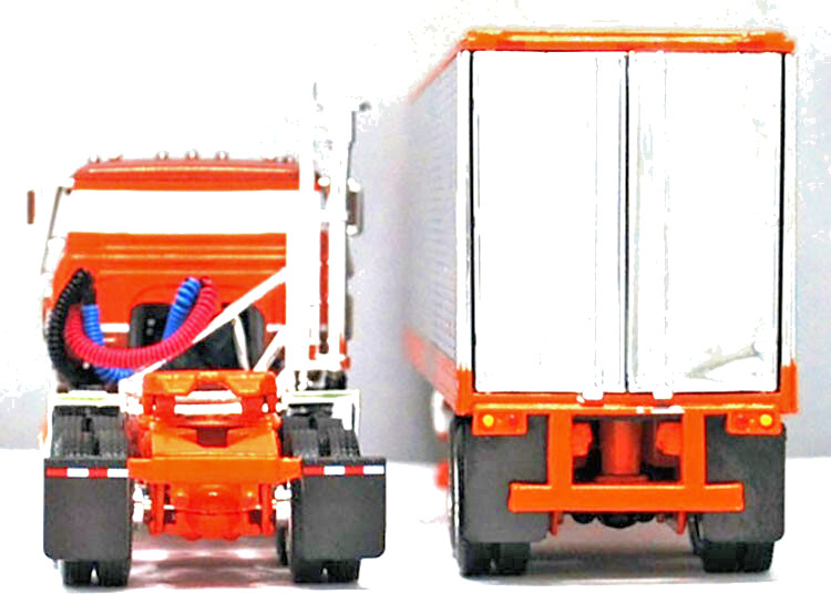 DCP FIRST GEAR 1/64 SCALE INTERNATIONAL TRANSTAR CABOVER BRONZE, ORANGE &WHITE