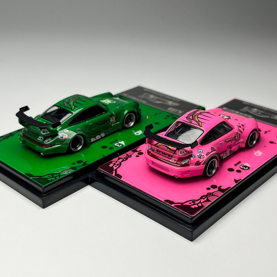 Flame 1:64 Scale Porsche RWB Modification 993 964 Alloy Diecast Model Car Gifts