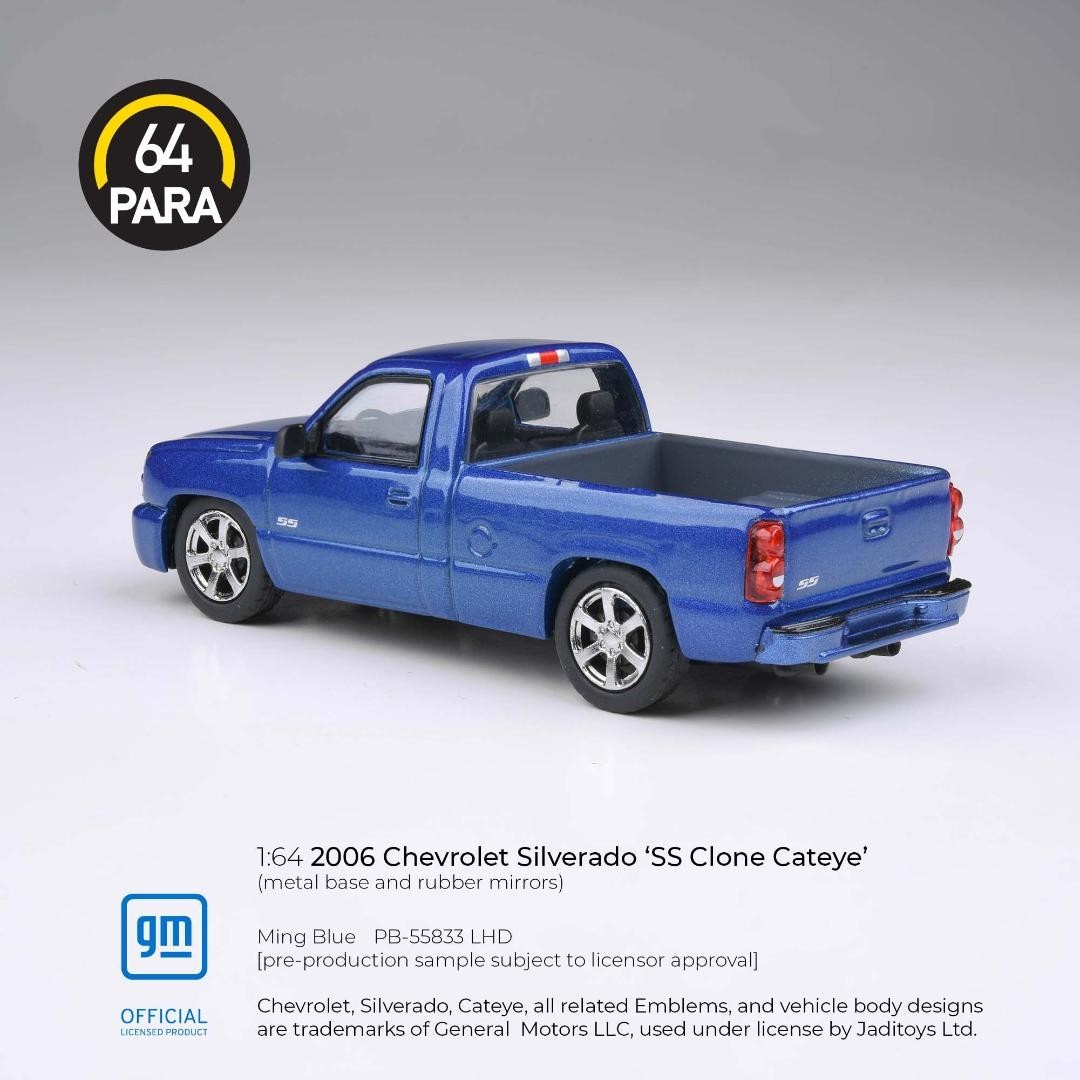 Para 64 2006 Chevy Silverado SS Ming Blue 1/64 In Stock!