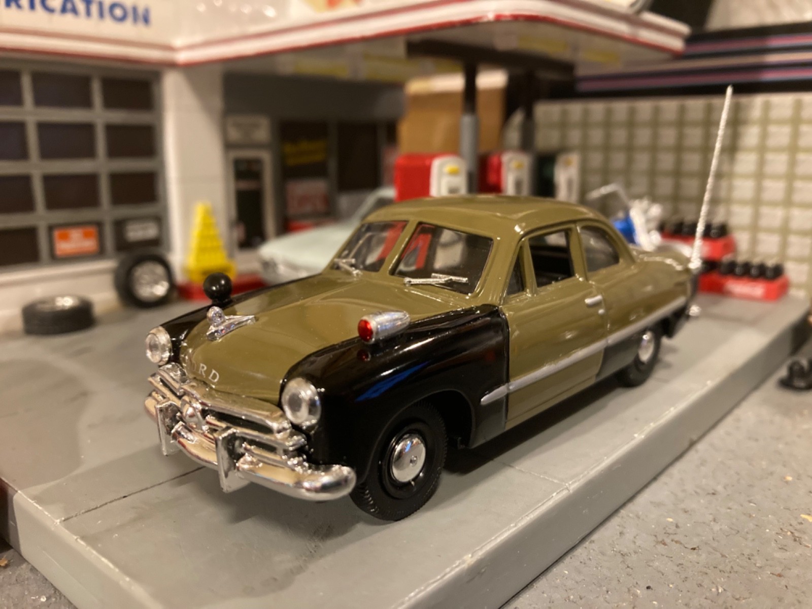 Custom 1949 Ford Unmarked United States Army Police or Staff Car, 1/43 Scale