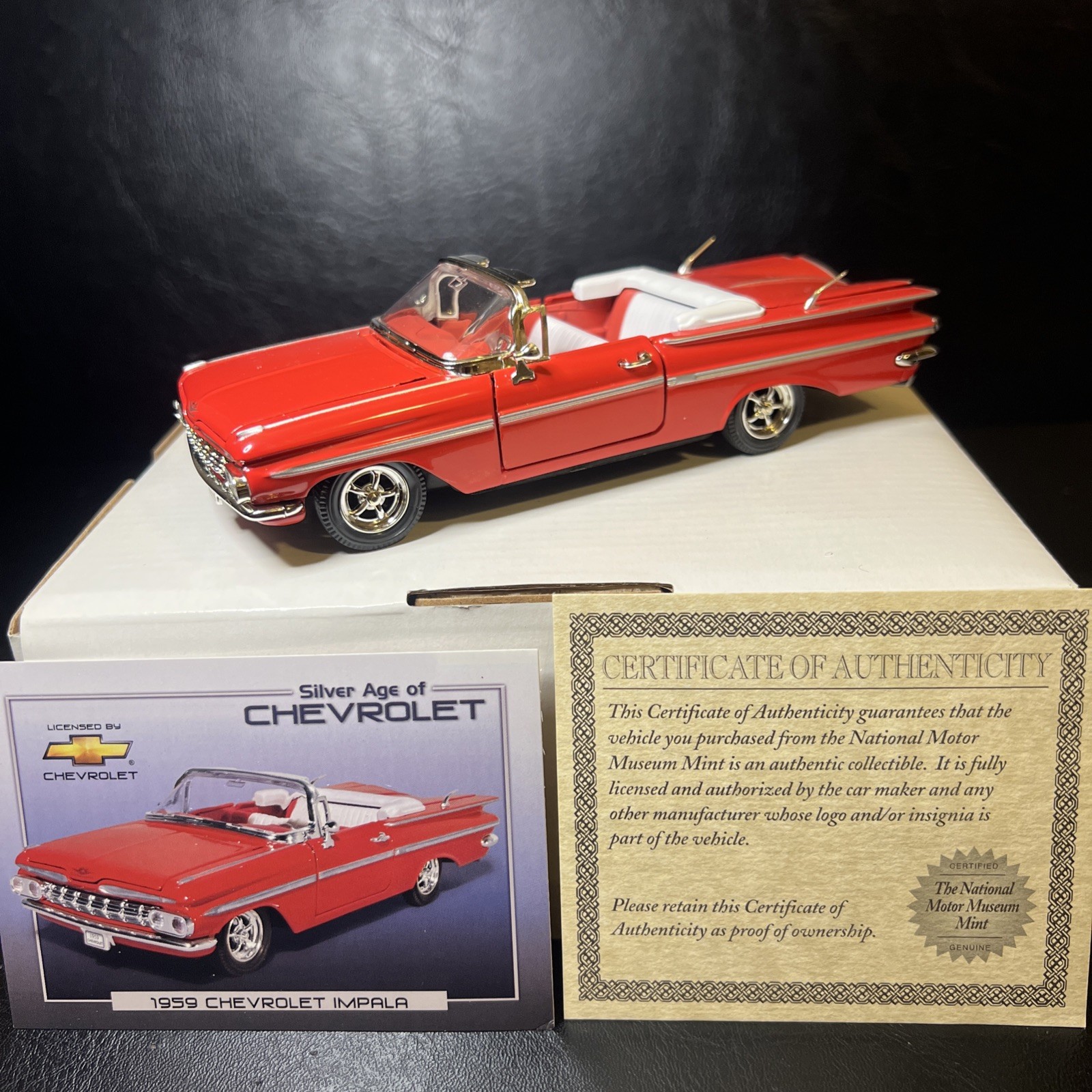 National Motor Museum Mint “Silver Age of Chevrolet” Lot of 3 NIB each w/ COA