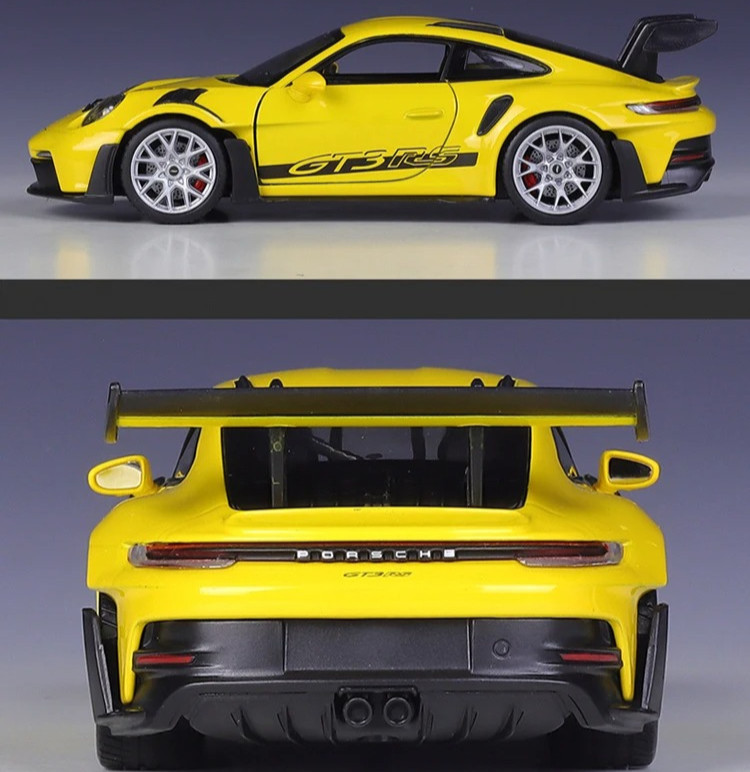 1:24 PORSCHE 911 GT3 RS Alloy Diecast Racing Car Model Sound/Light Toy Gift NEW