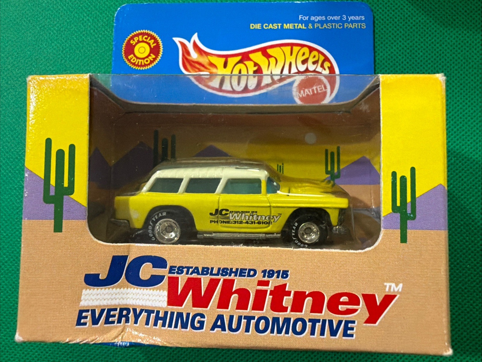 Hot Wheels 1998/1998 JC WHITNEY (2) + Scott Wahlstrom Ford Mustang (1) 3 Cars