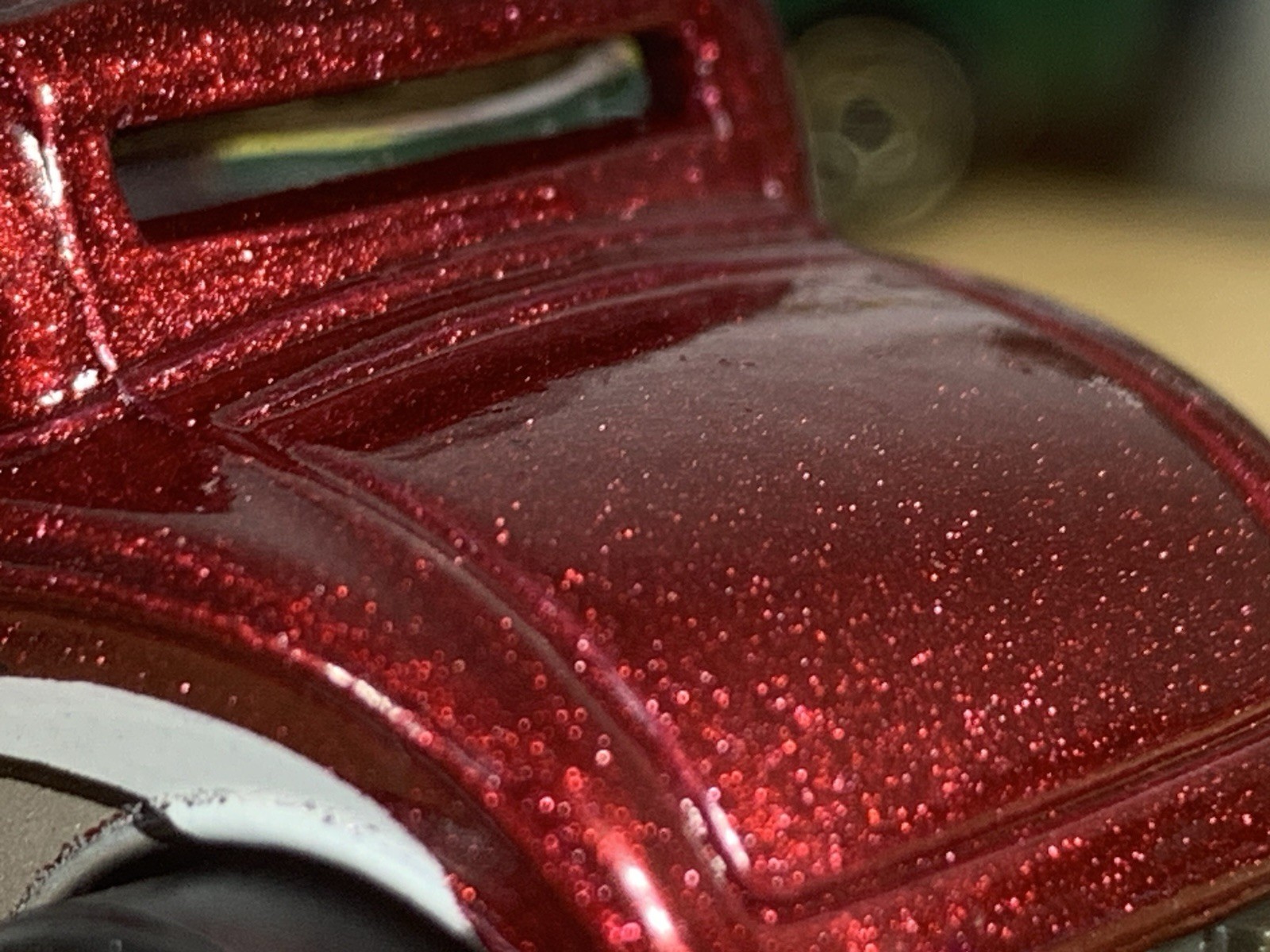 Hot Wheels ’32 Ford Pearl Red Frankie’s Garage Custom Wheel Swap Loose