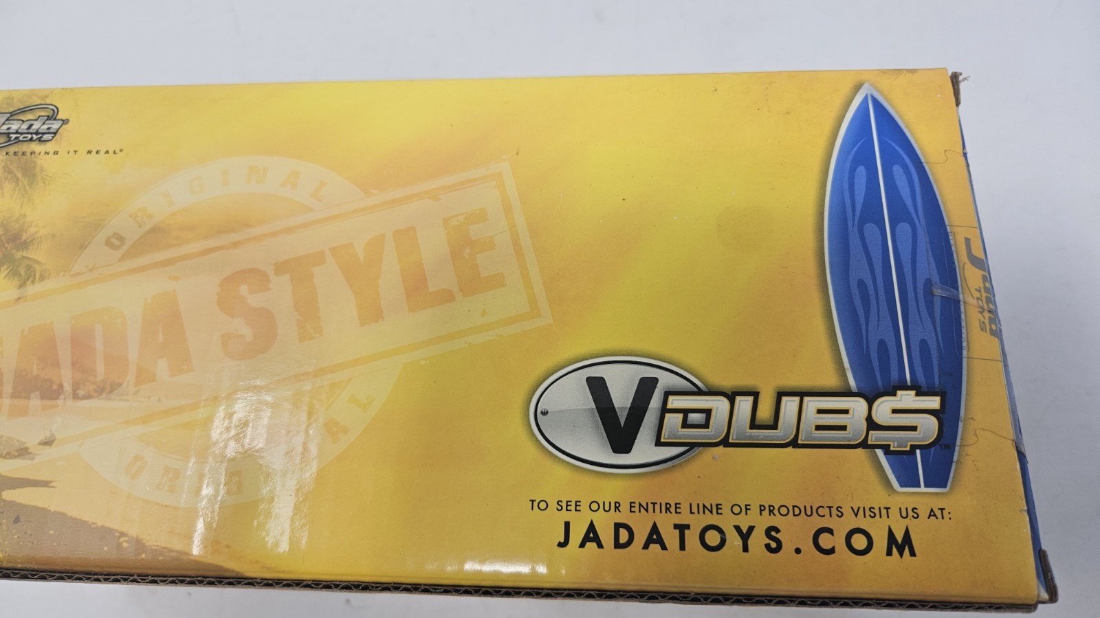 Jada Toys VDUBS Volkswagen Bus Pickup 1963 1:24 Diecast Black Tan – Box Damage