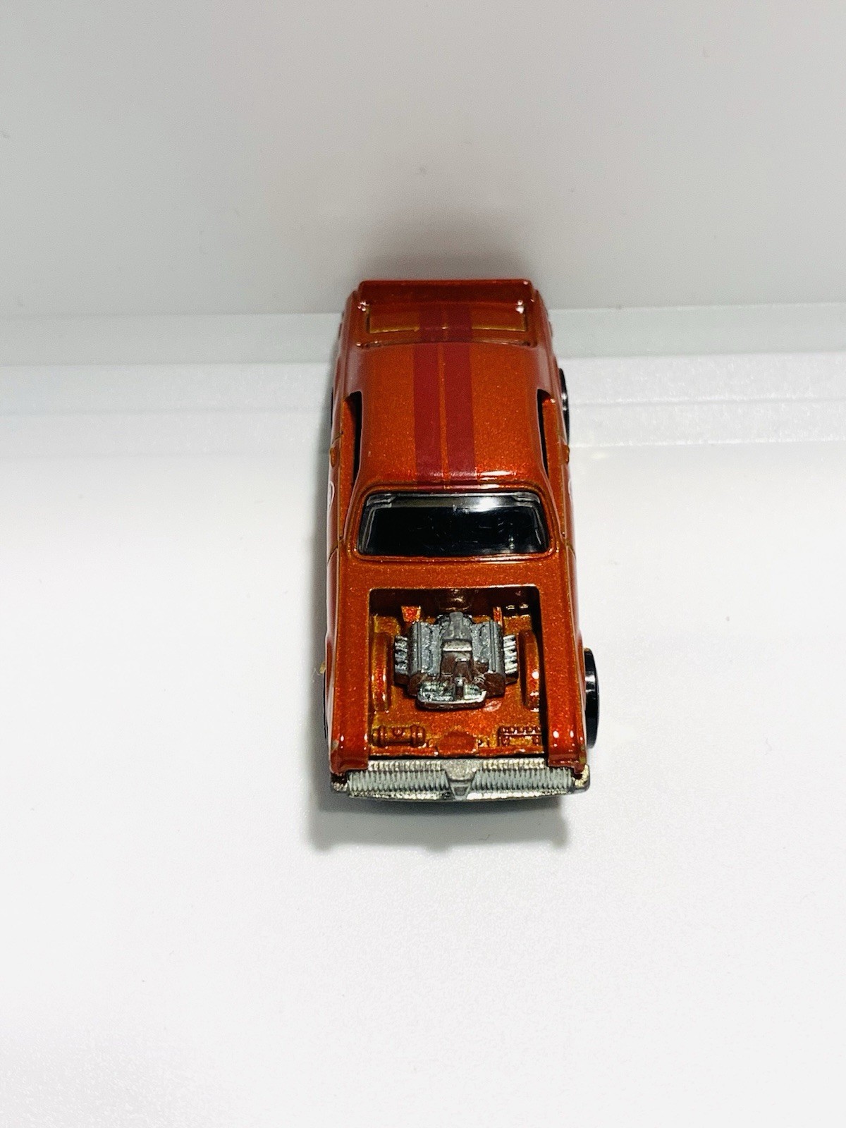 Hot wheels Redish/Orange 2007 CUSTOM COUGAR Black interior Gold Rims