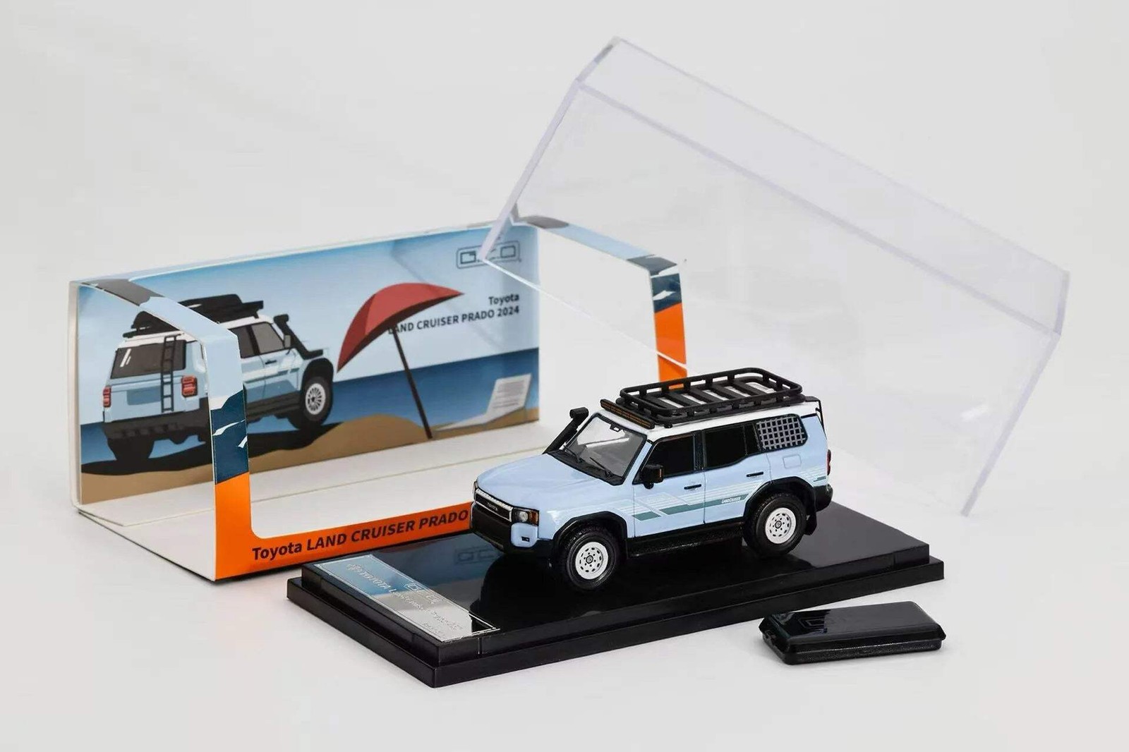 GCD x enchery 1/64 Toyota Land Cruiser Prado 2024-LHD Blue
