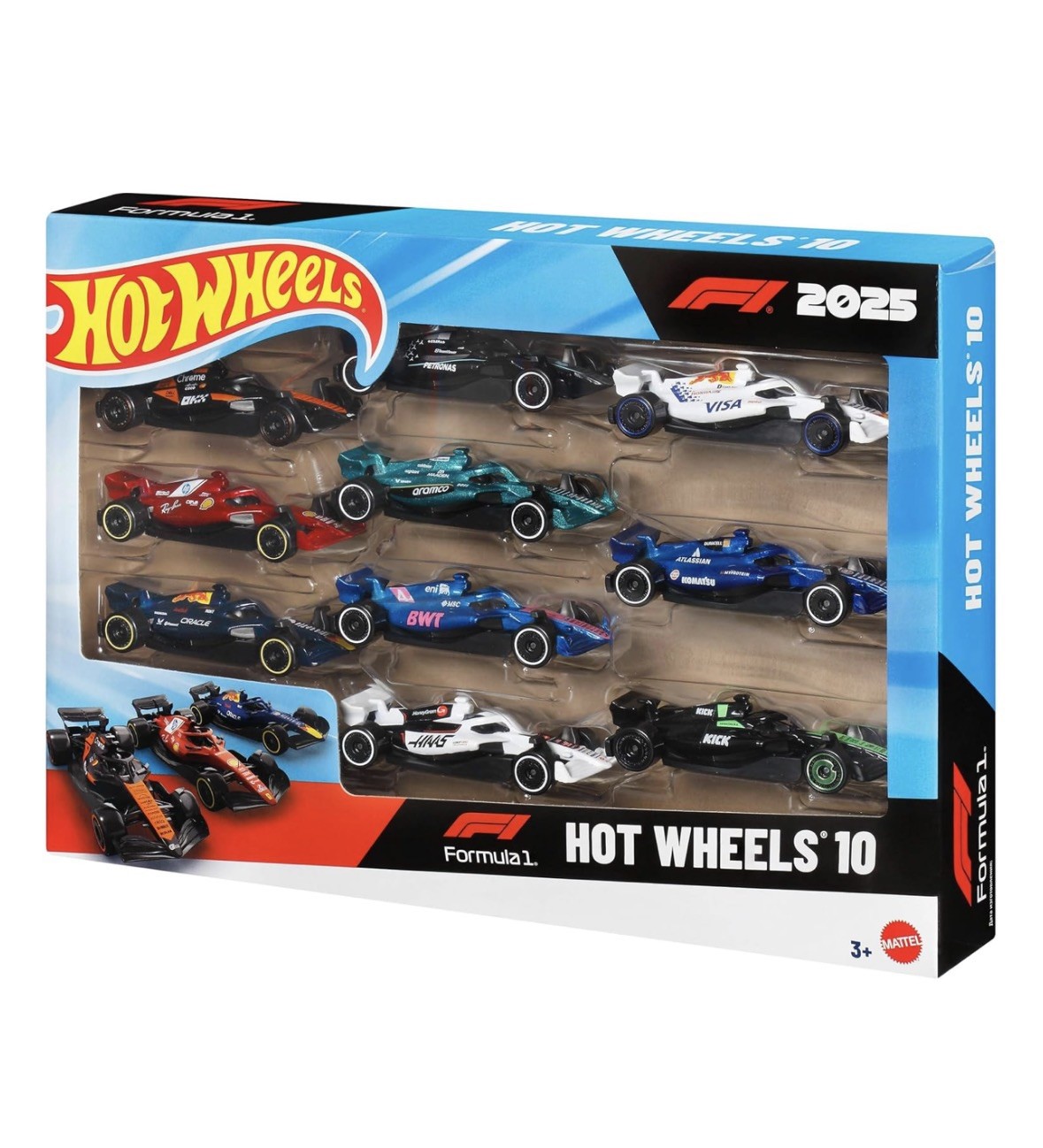 BRAND NEW!!!!! Hot Wheels Formula 1 2025 Racing Team 10-Pack