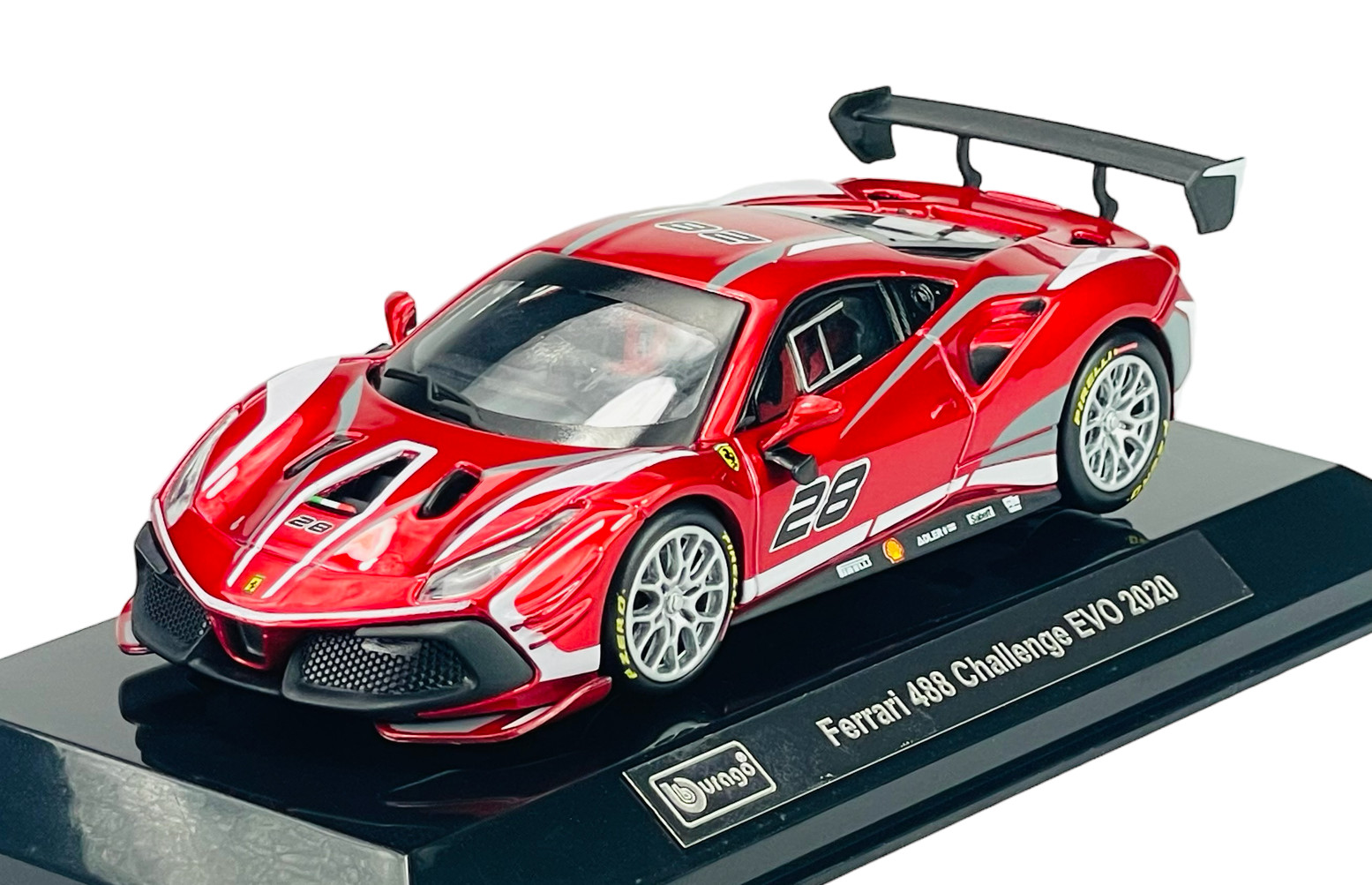 BBURAGO 2020 FERRARI 488 CHALLENGE EVO SIGNATURE SERIES RED 1:43 NEW IN BOX