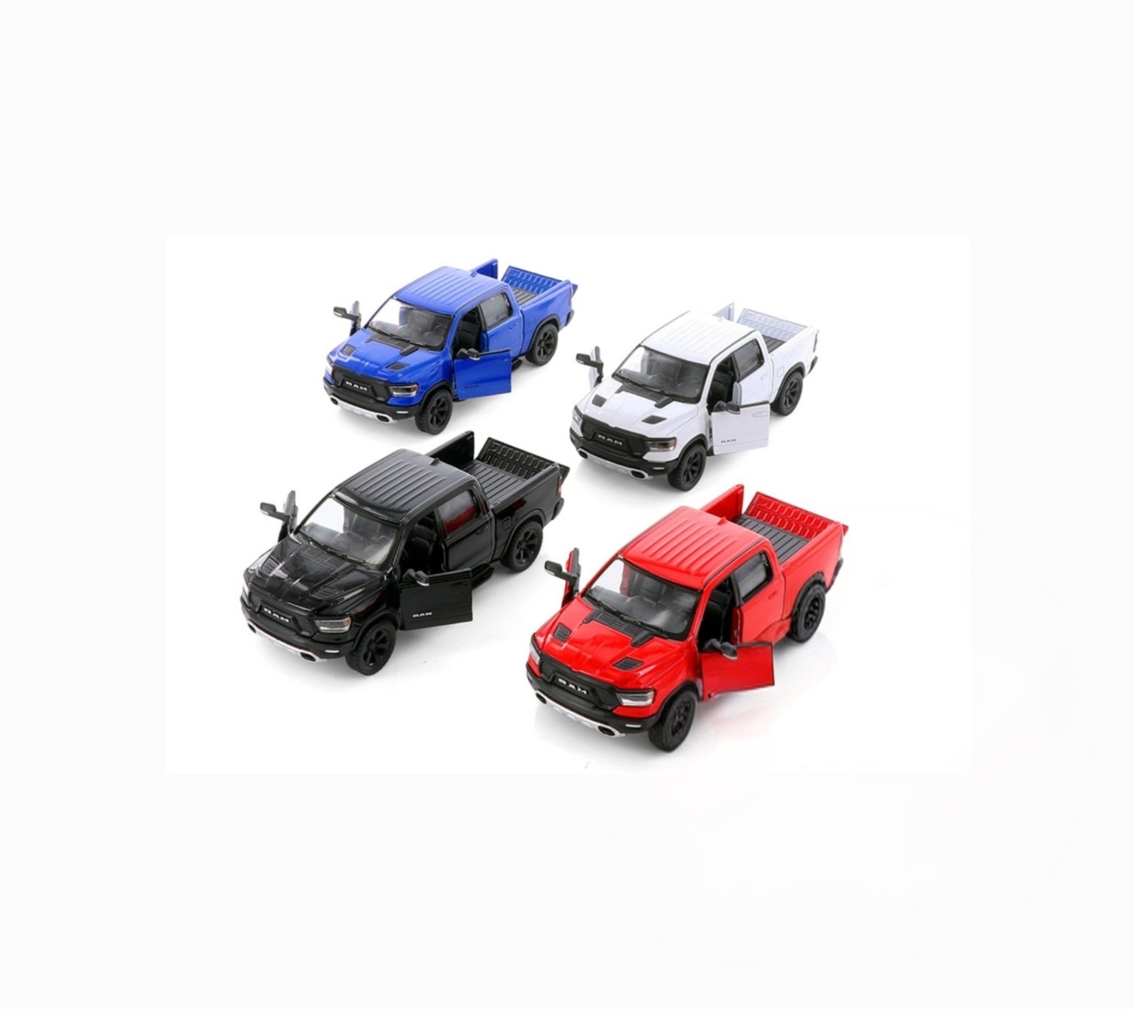 5413D Set of 4 pcs:: 5″ 2019 Dodge Ram 1500. Kinsmart 1:46. Pickup – 4 Color