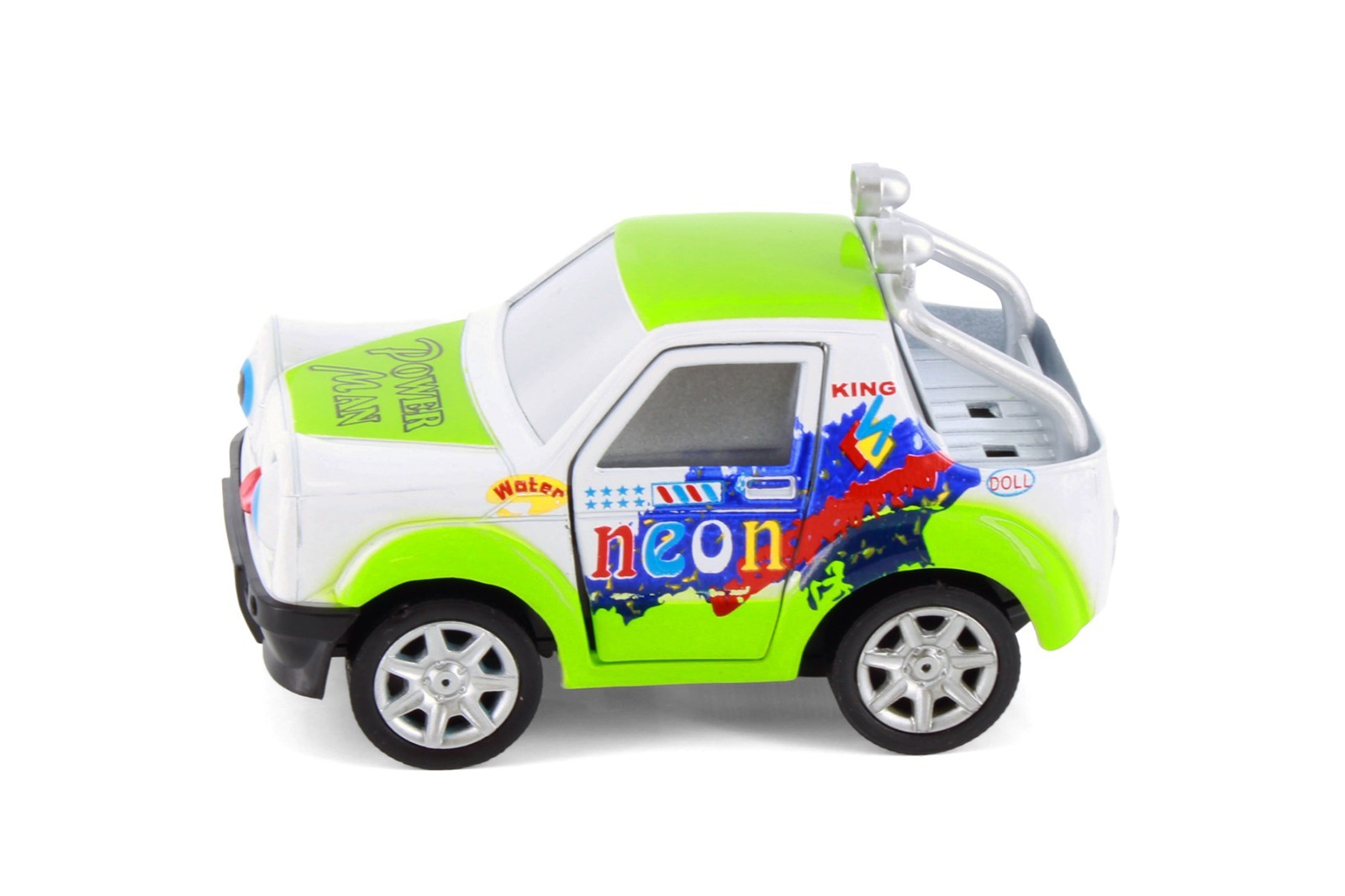 Cutie Cars w/Movable Eyes & Tongues – Power Man, Green – Showcasts 403/4D – 4″