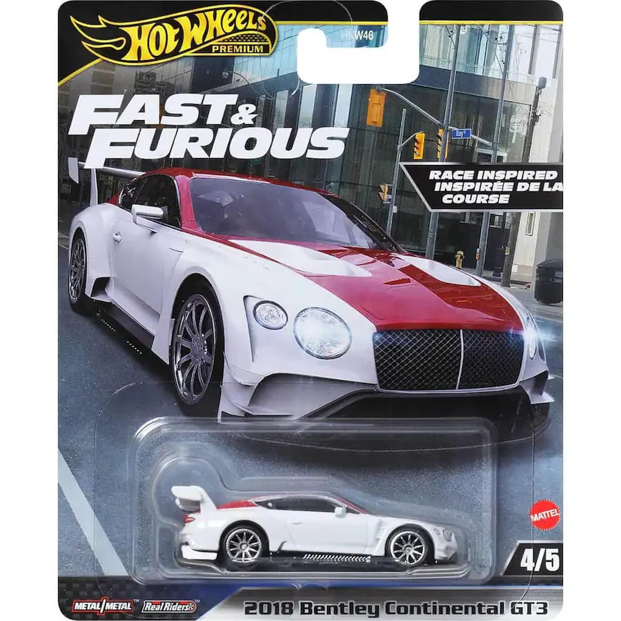 Hot Wheels Fast and Furious 2018 Bentley Continental GT3 1:64