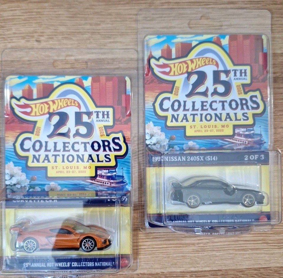 HOT WHEELS 25TH ST. LOUIS NATIONALS 1997 NISSAN 240SX (S14) & CORVETTE C8.R