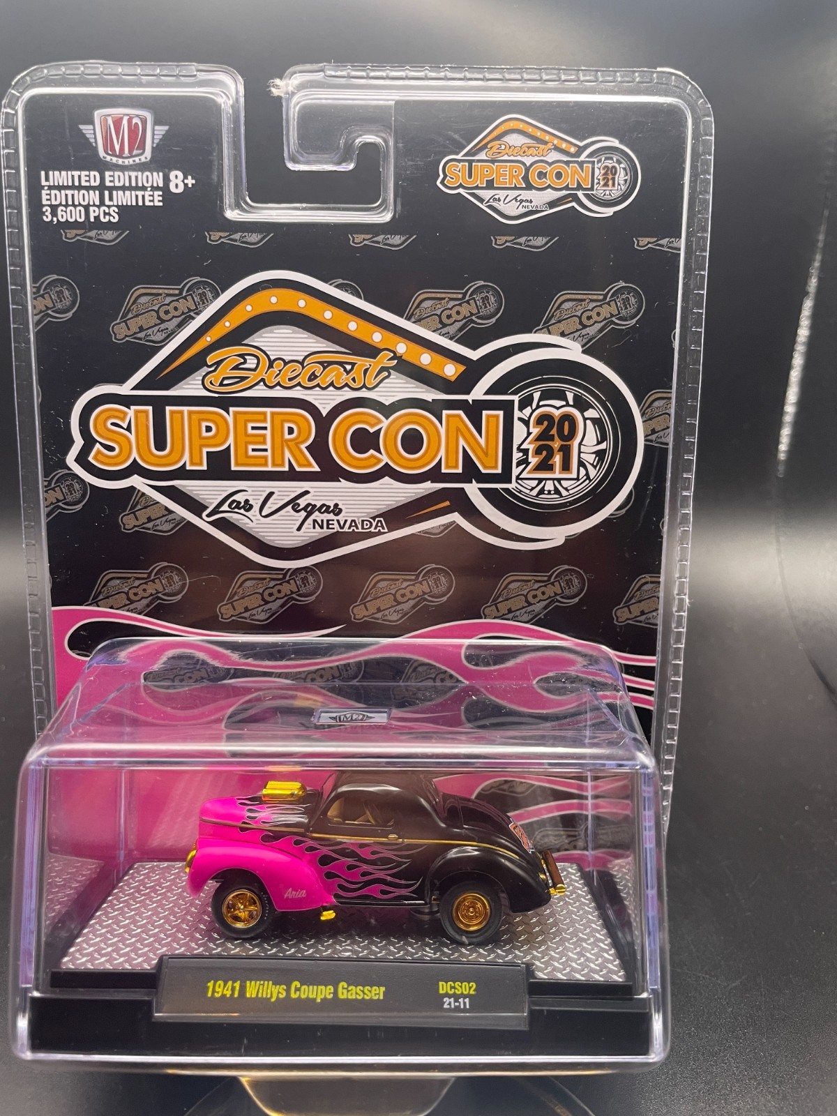 M2 MACHINES 1941 WILLYS COUPE GASSER DIECAST SUPER CON 2021 LIMITED EDITION