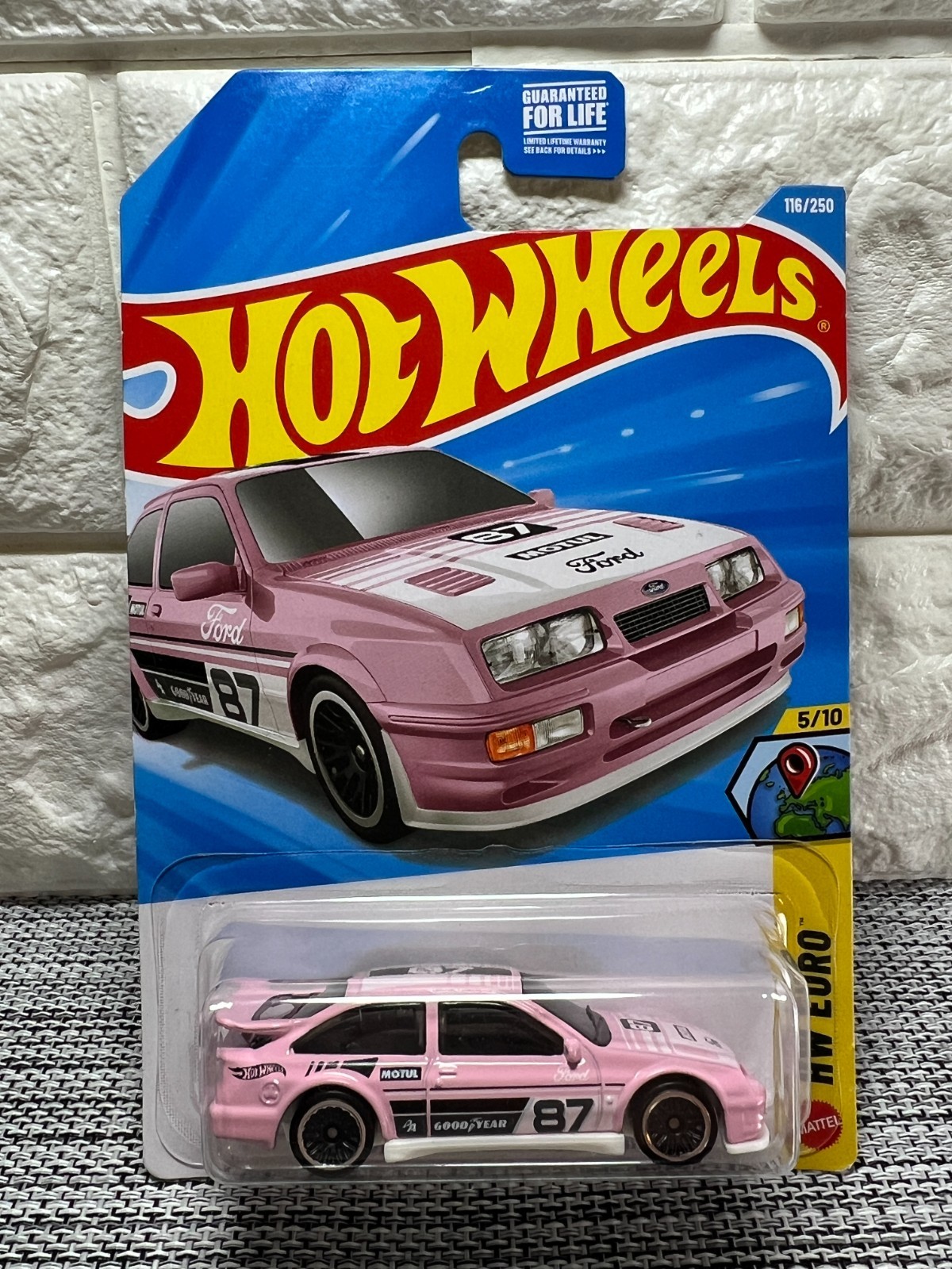 Hot Wheels HW Euro 5/10 ’87 Ford Sierra Cosworth 116/250 Pink