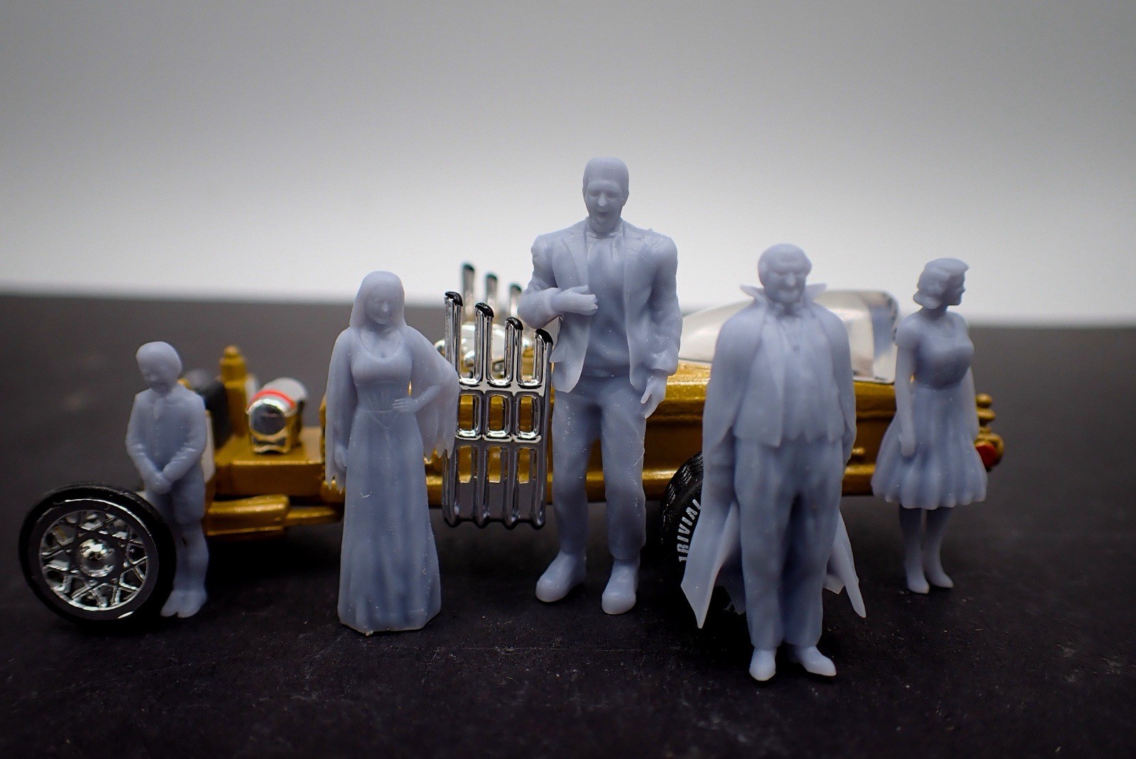 1/64 the Munsters family for Hotwheels Diorama