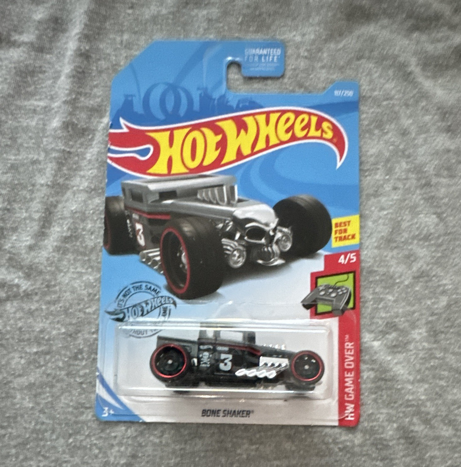 Hot Wheels Bone Shaker HW Game Over 1:64 Diecast Car Black Red Silver Unopened