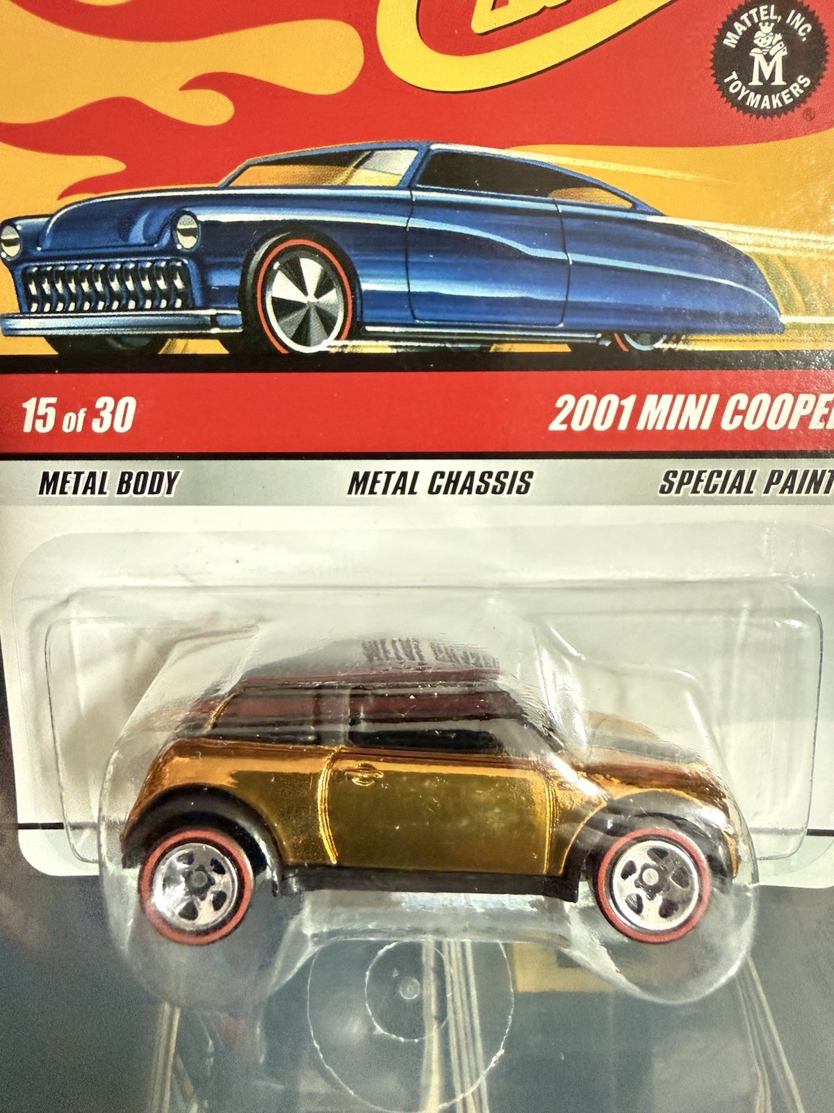 Hot Wheels Classics Series 5 2001 Mini Cooper, Gold, BP