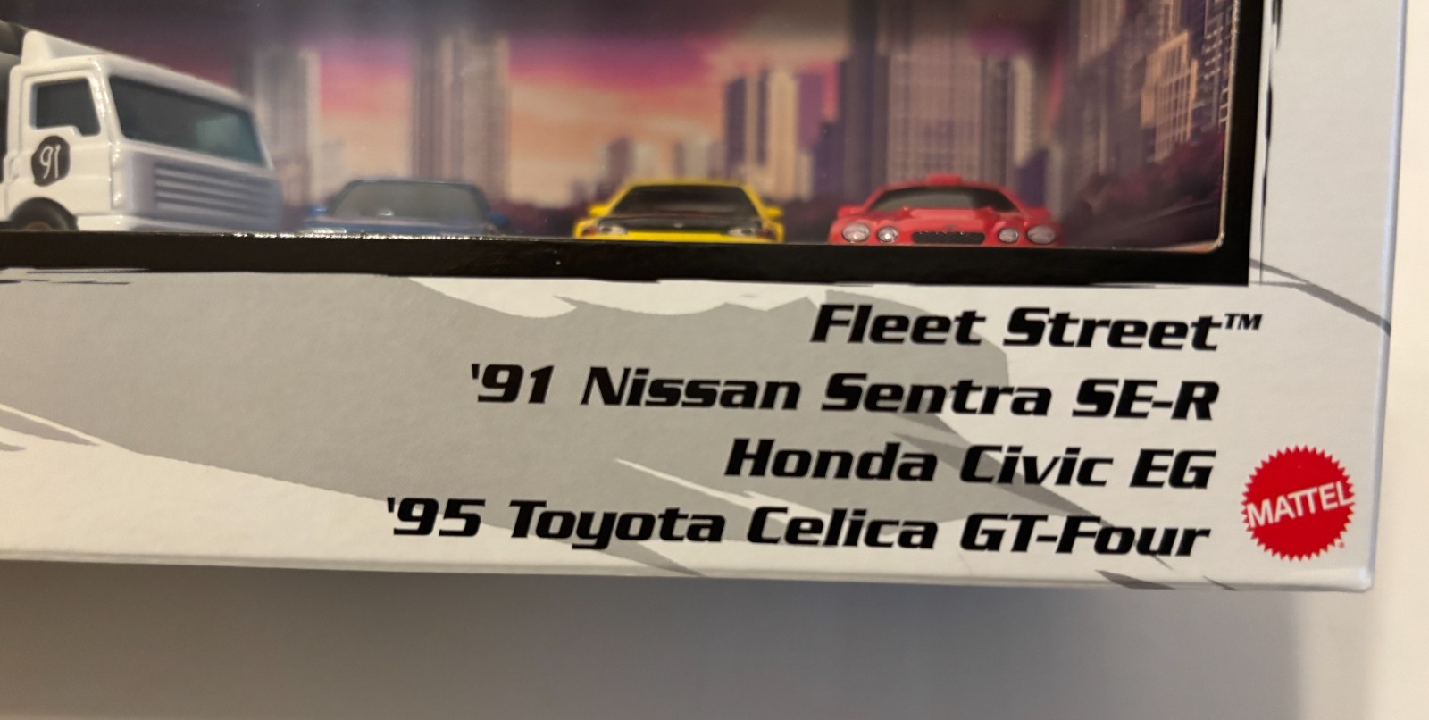 Hot Wheels Diorama Box Set HONDA CIVIC EG TOYOTA CELICA NISSAN SENTRA FLEET STRE