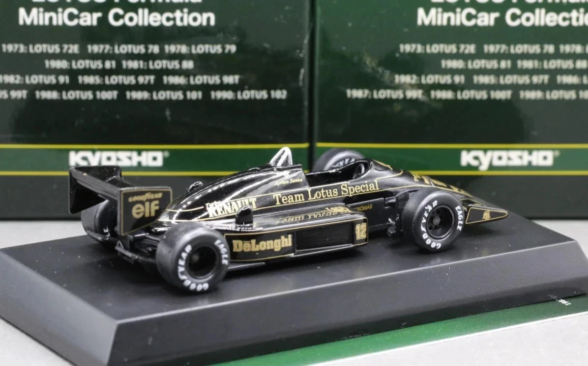 Kyosho 1/64 Lotus Classic Team Formula Collection 98T F1 No.12 1986 Ayrton Senna