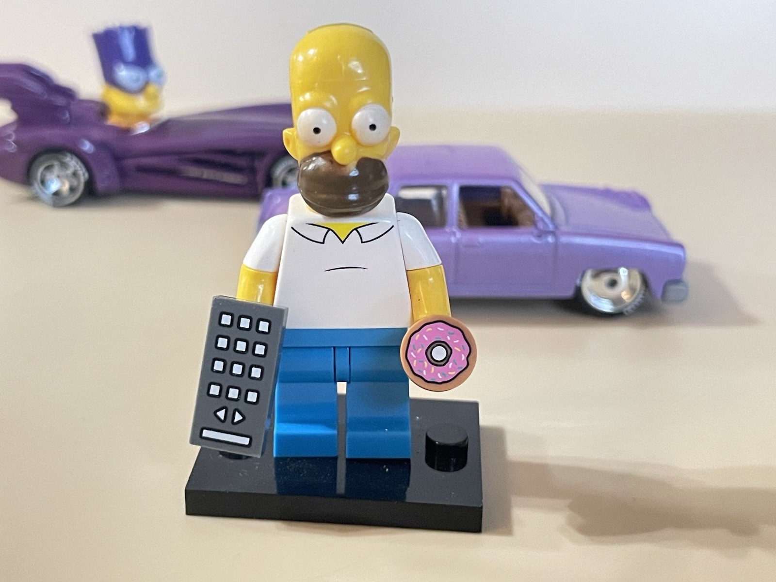 Hot Wheels The Simpsons Family Car CUSTOM + CUSTOM Bartmobile