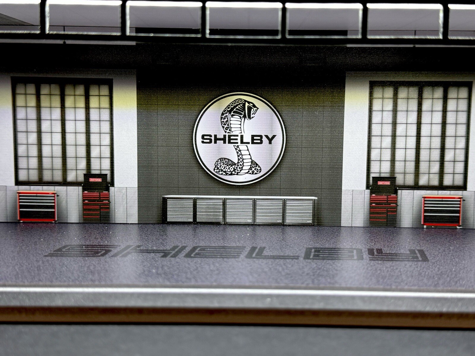 Shelby Theme FOR Hot Wheels 1:64 Model Diorama Garage LED Lighting!