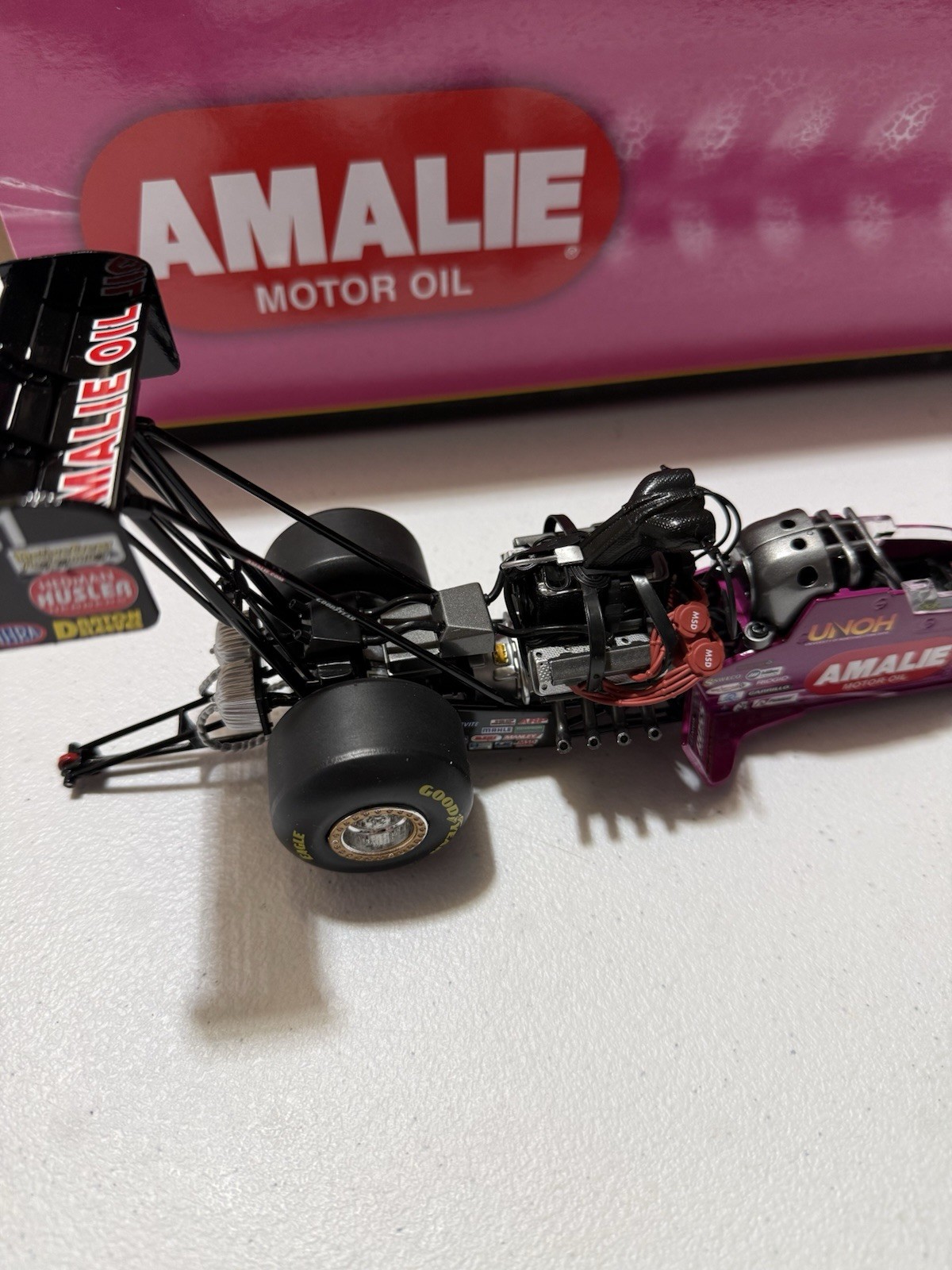 RARE* TERRY MCMILLEN AMALIE SHE 4 LIFE 2013 NHRA Top Fuel Dragster 1/24 Diecast