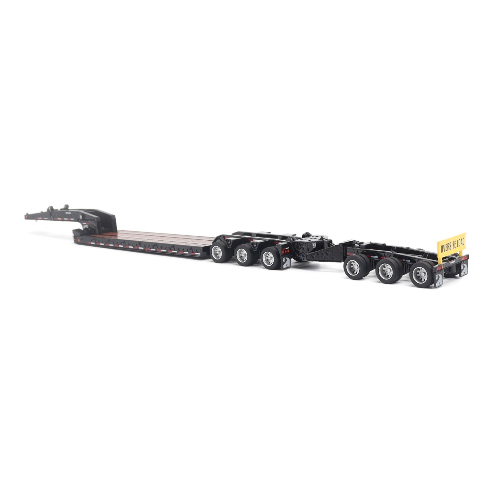TRAIL KING TK170 LOWBOY TRAILER BLACK W/JEEP 1/64 BY DIECAST MASTERS 71165