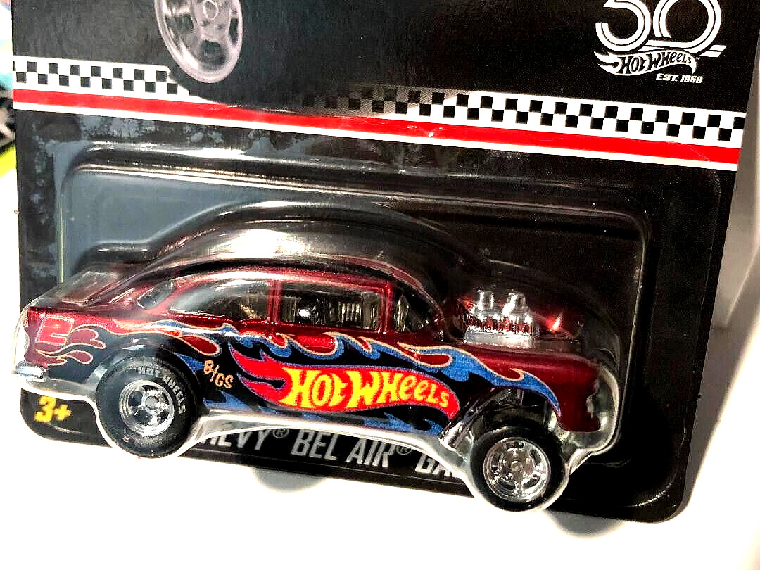 Hot Wheels 50th Anniversary 55 Chevy Bel Air GASSER 1955 NHRA Blown Chevy