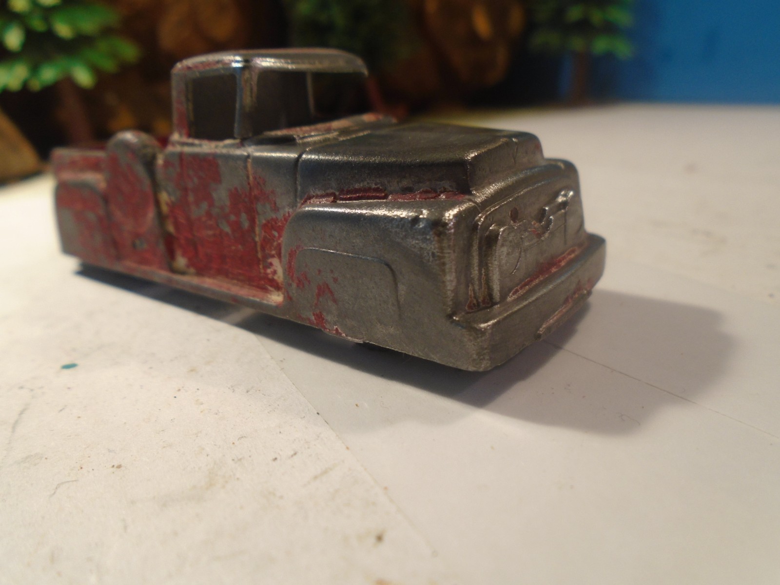 MIDGETOY VINTAGE 1/64 SCALE DIECAST PICKUP TRUCK , PARTS OR RESTORE 1-185-1