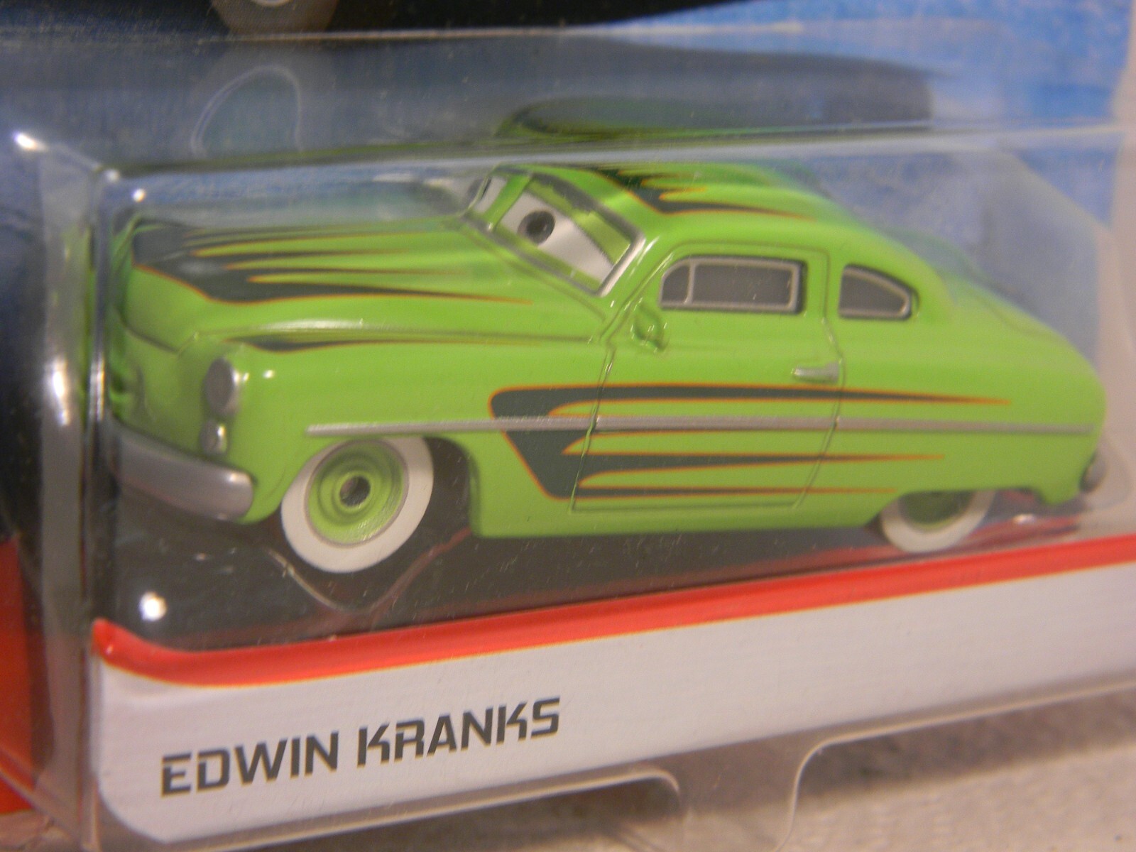 2020 Disney Pixar Cars, “Edwin Kranks” Green, New, Unopened, Blister Package