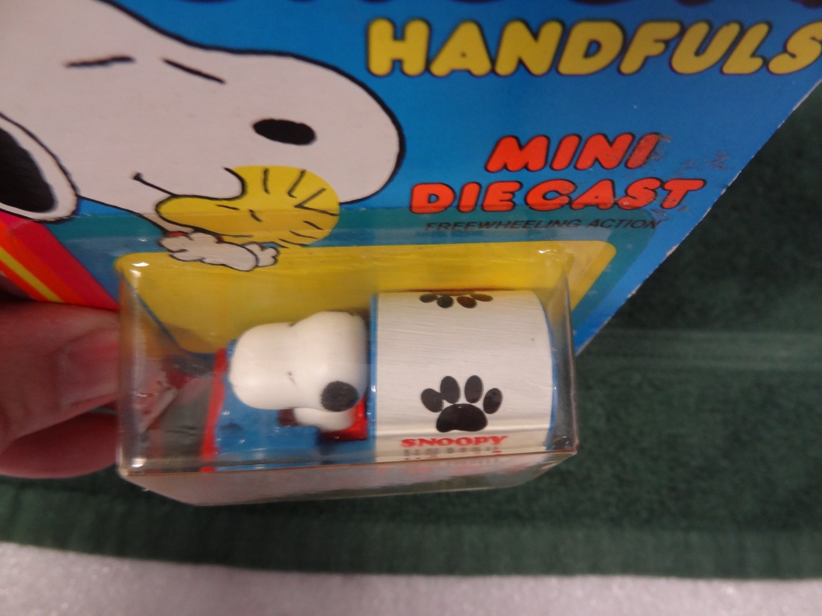 Vintage New NIB HASBRO SNOOPY Handfuls Mini Diecast MAIL TRUCK 1965 Hong Kong