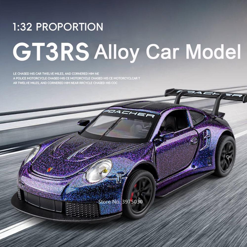 Premium Alloy Gt3 Rs Diecast Model Car – Pull Back, Lights & Opening Doors