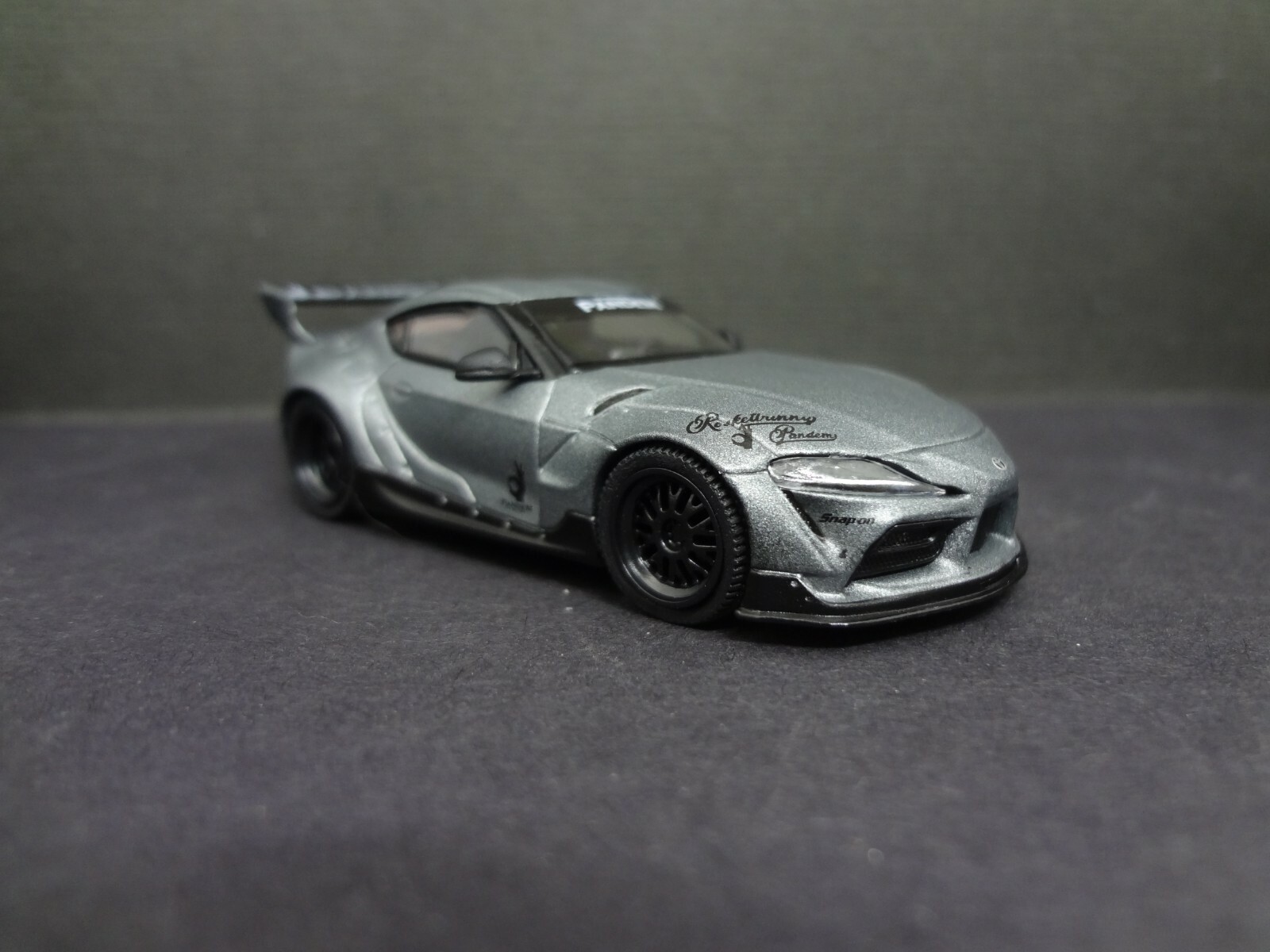 Mini GT Pandem Toyota GR SUPRA V1.0 matte grey 1:64 loose with box
