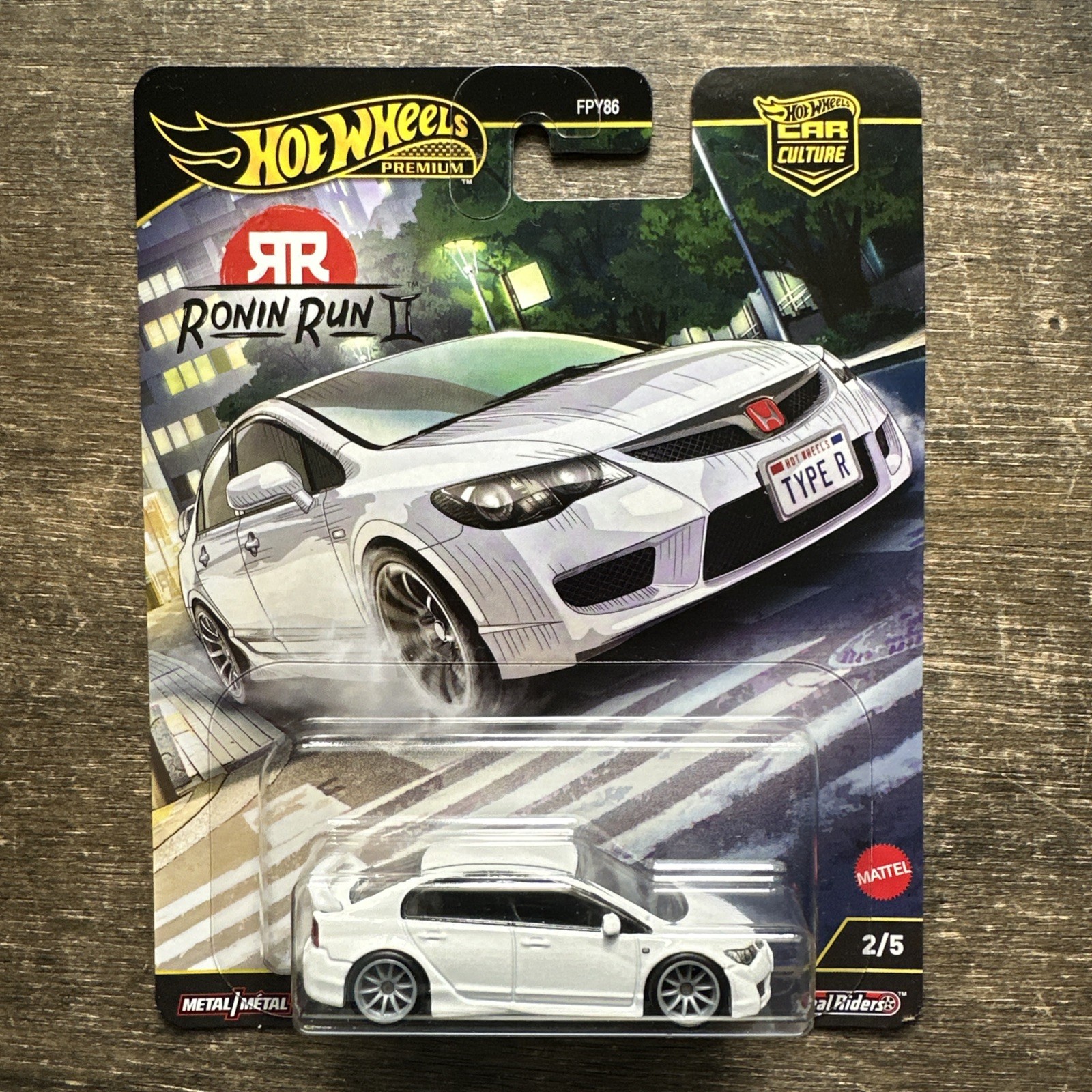 2025 Hot Wheels Premium Ronin Run II ‘07 Honda Civic Type R