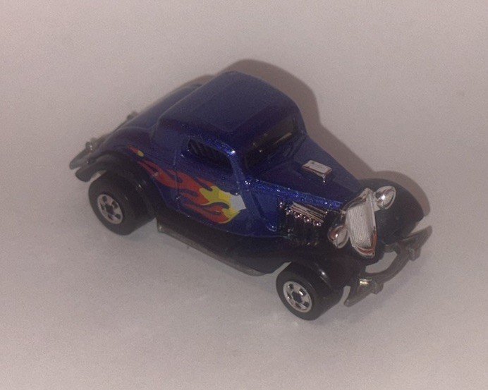 HOT WHEELS Loose AVON PARK N PLATES 3-Window ’34 Ford (Blue Version)